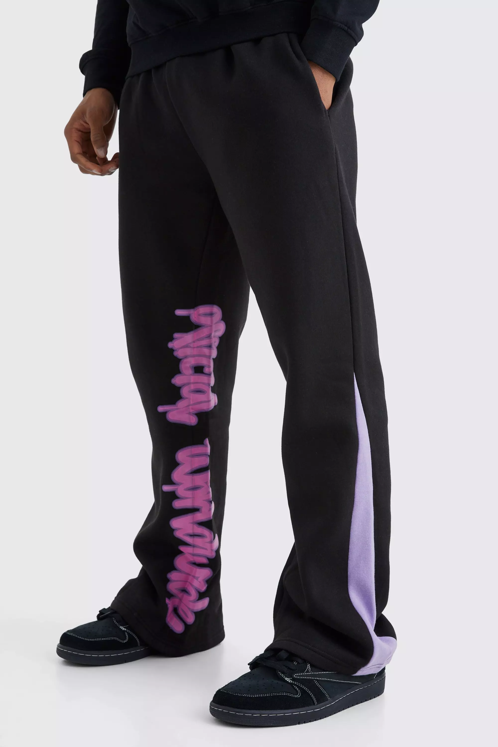 Regular Printed Gusset Sweatpants