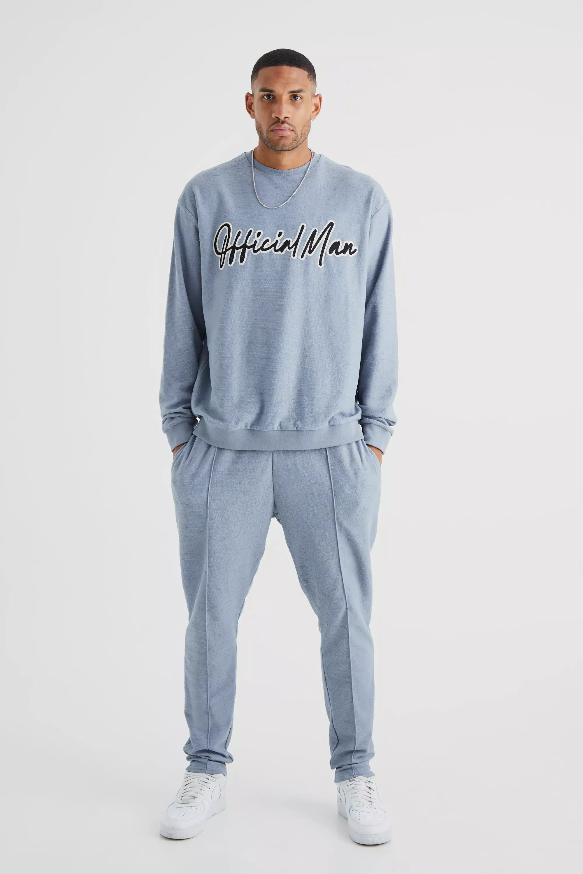 Oversized discount grey tracksuit