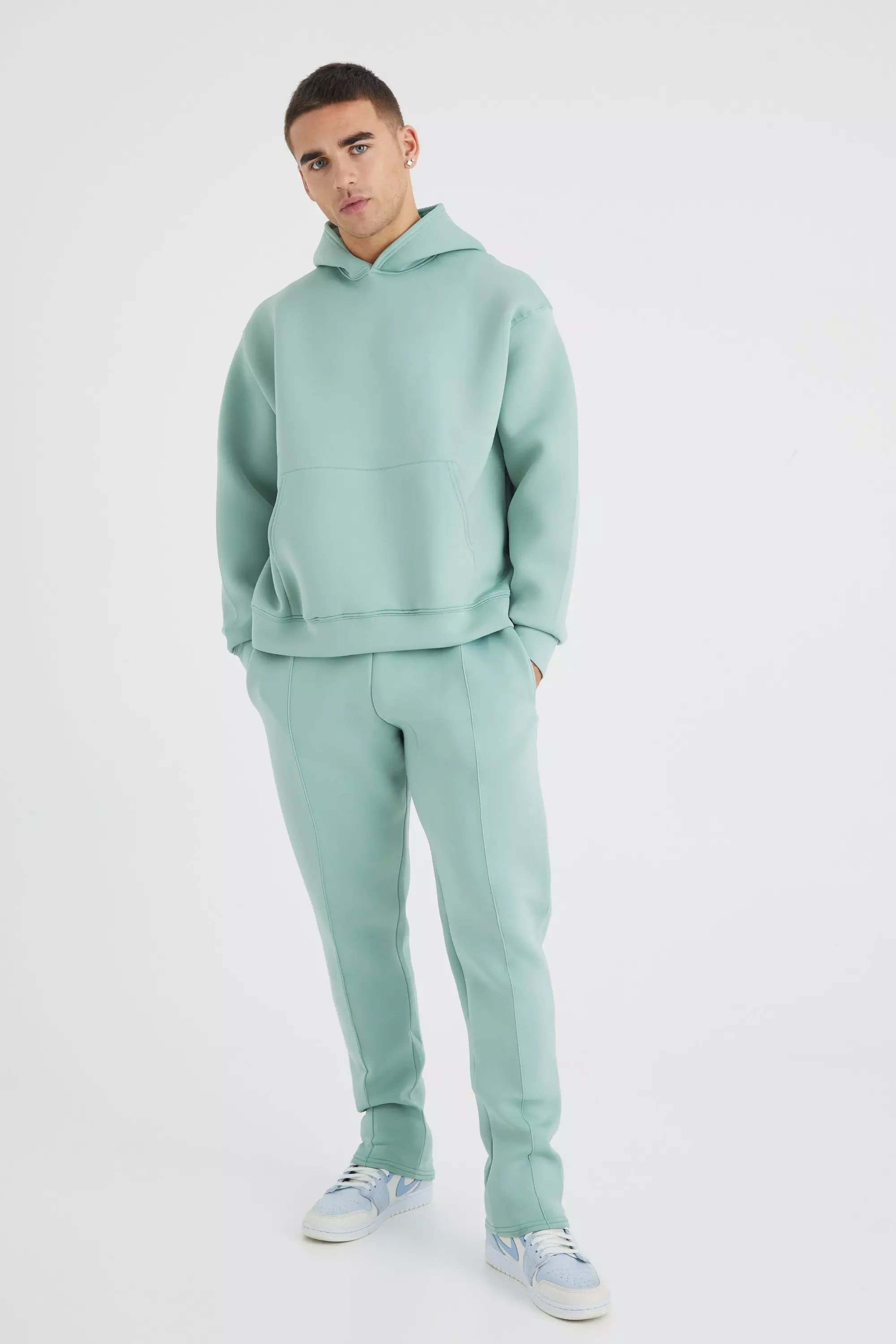 Oversized Bonded Scuba Hooded Tracksuit