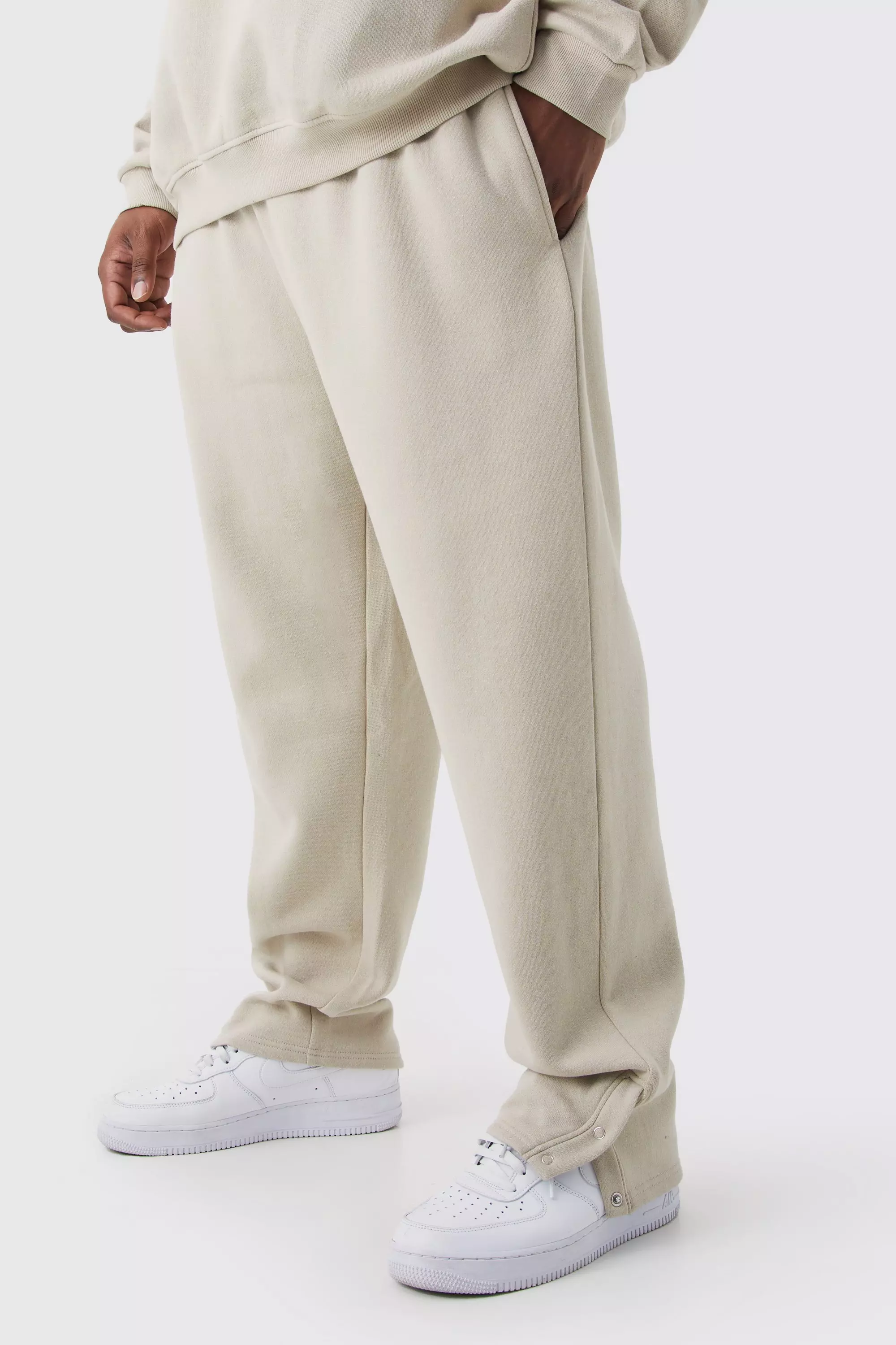 Nike Mini Swoosh Oversized joggers in White