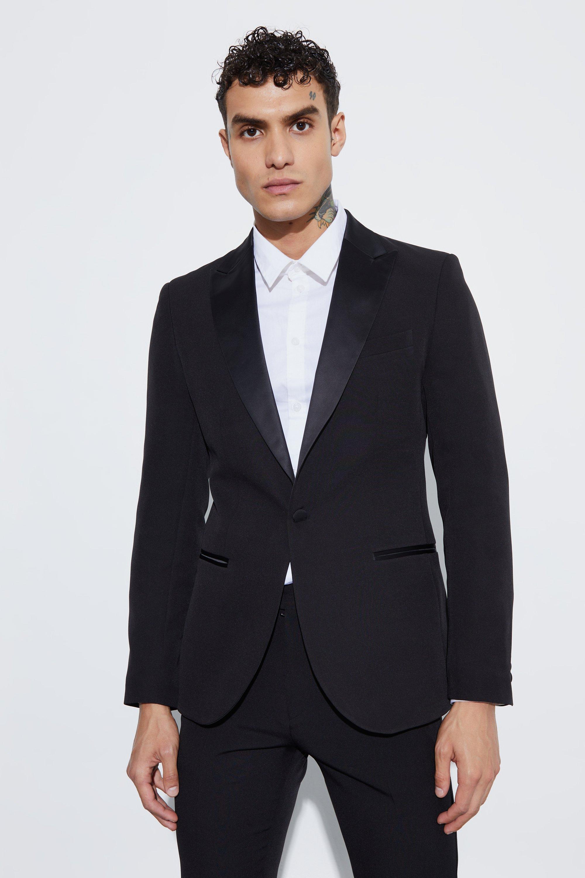 Image of Giacca smoking a monopetto Skinny Fit, Nero