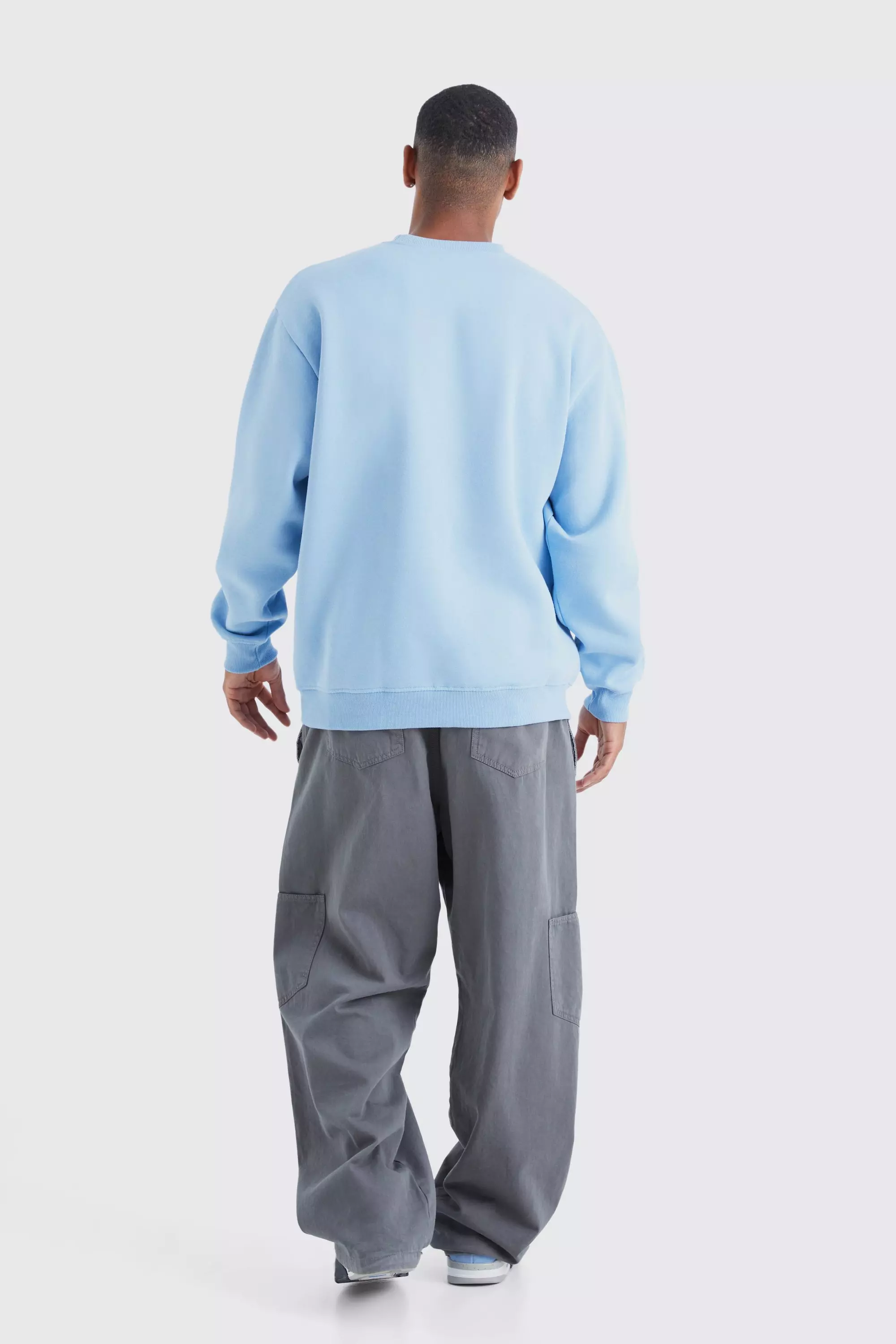Oversized Sweatshirt - Bright blue - Men