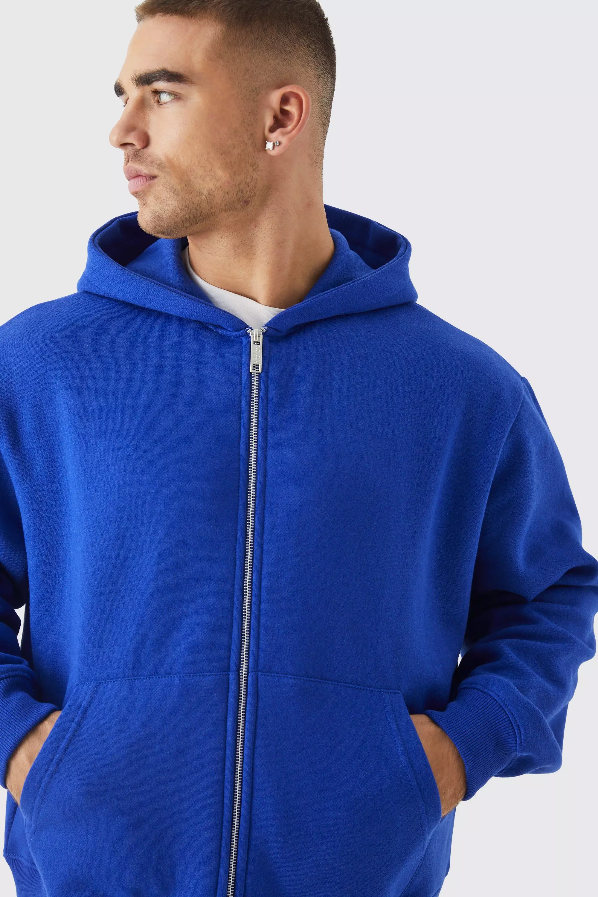 Cobalt blue 2025 zip up hoodie