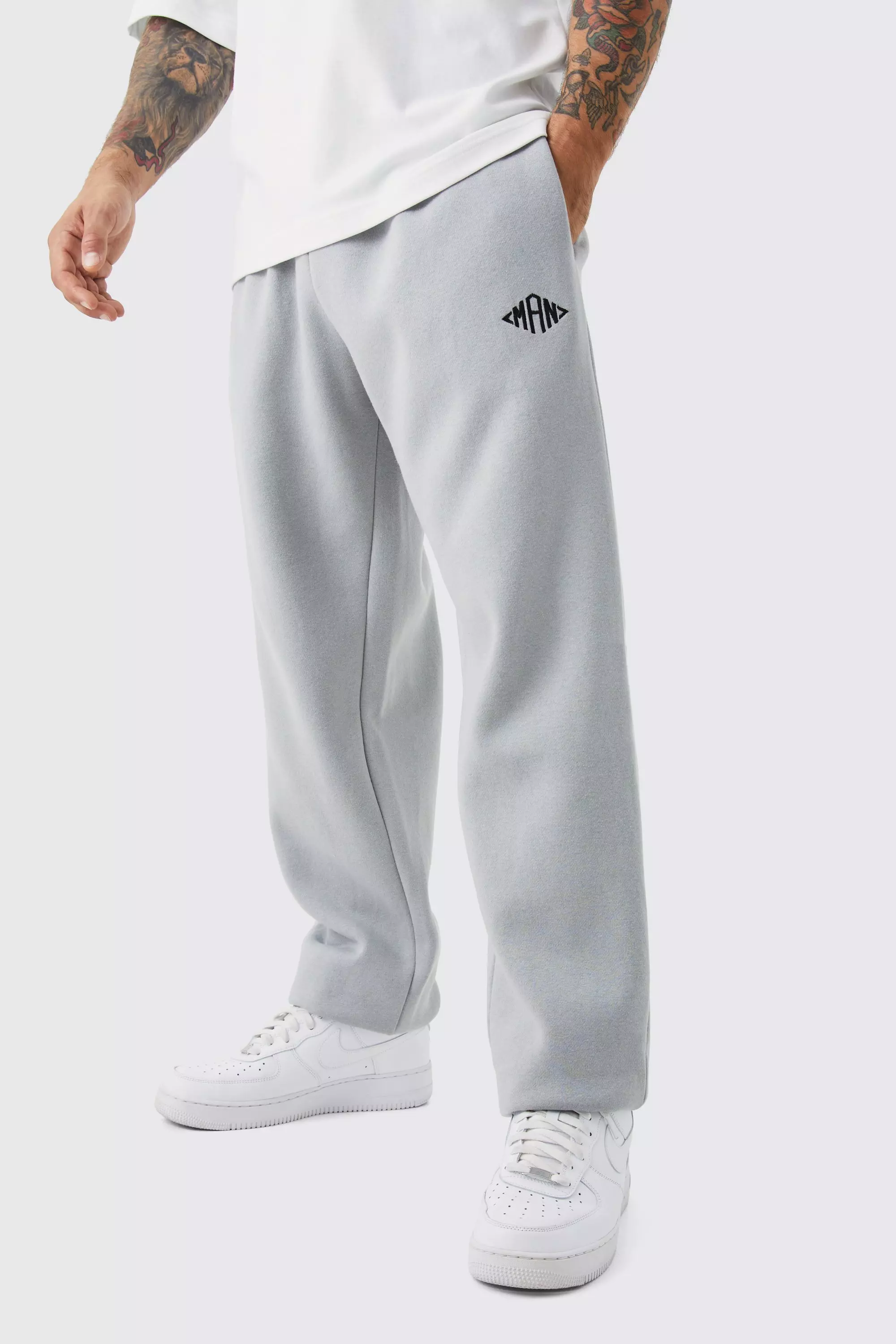 Man Oversized Basic Sweatpants | boohooMAN USA