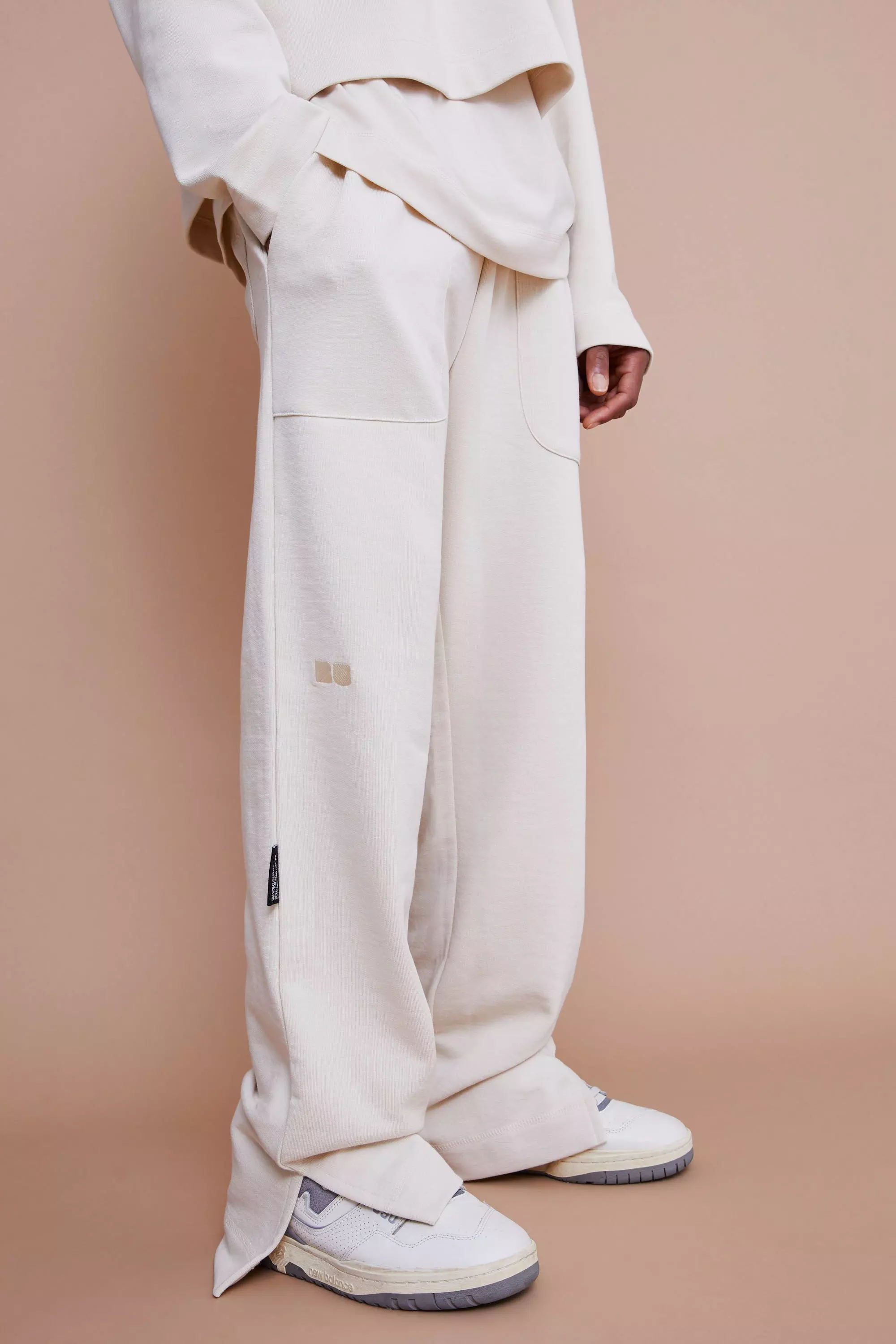 Relaxed Fit Split Hem Heavyweight Sweatpants