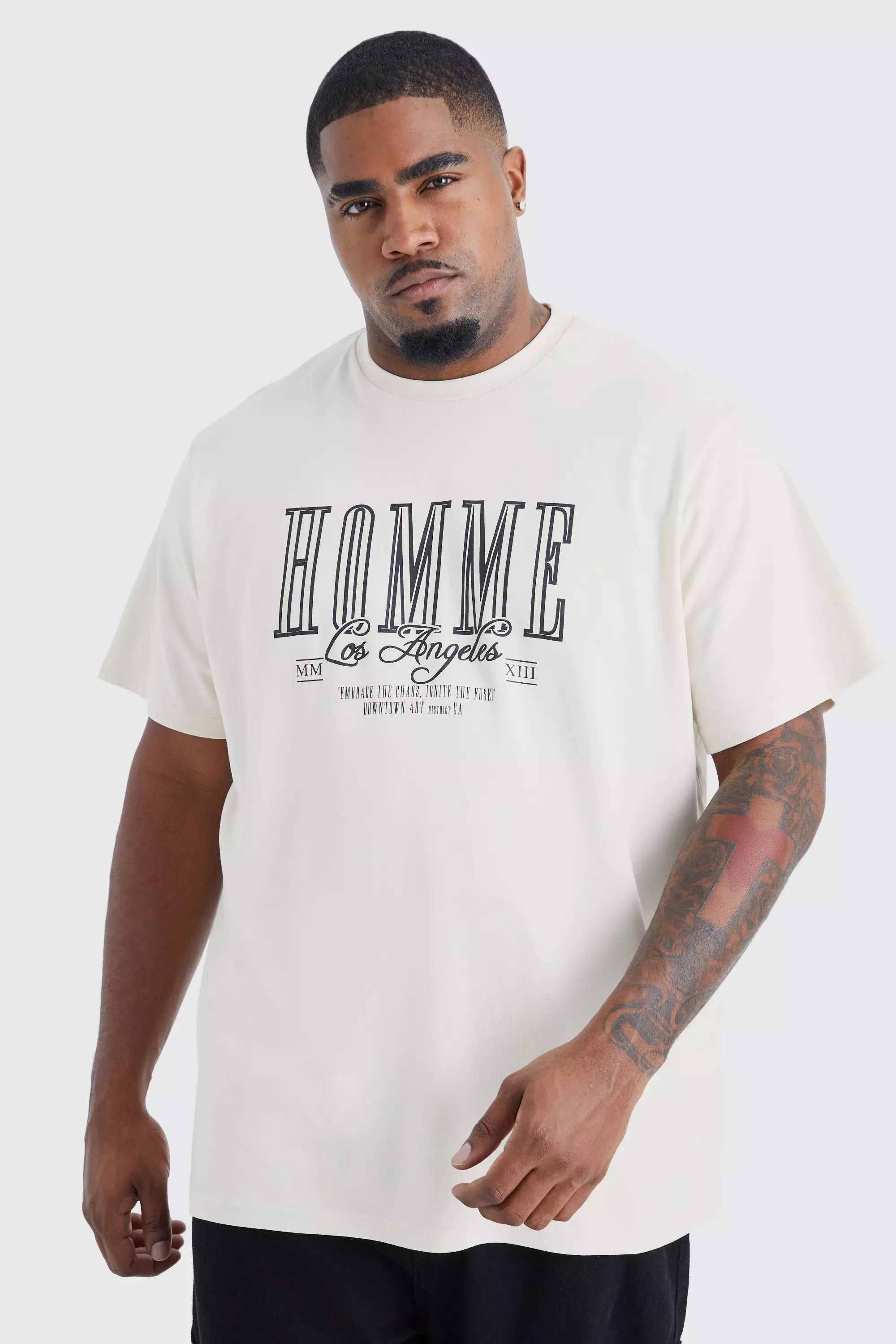 Tee shirt cheap homme slim