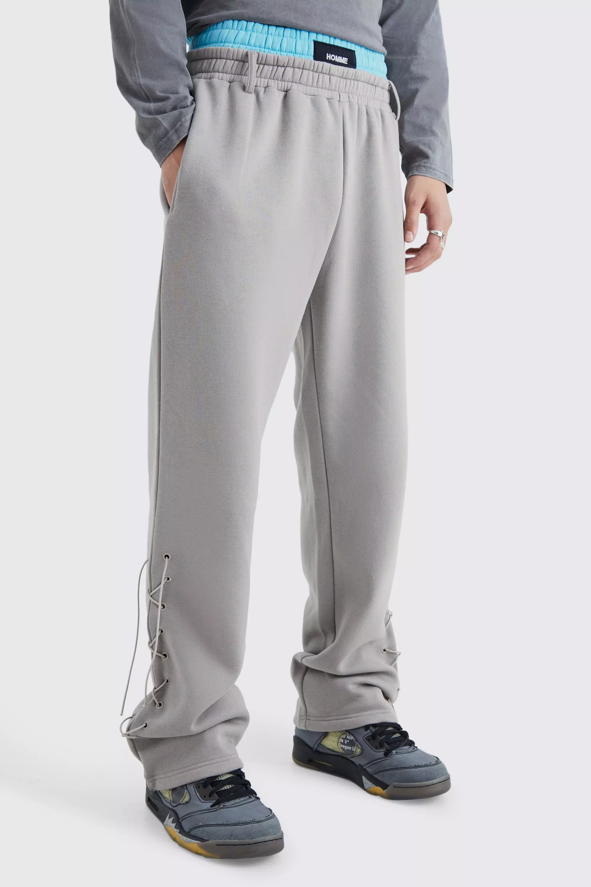 Relaxed Double Waistband Sweatpants