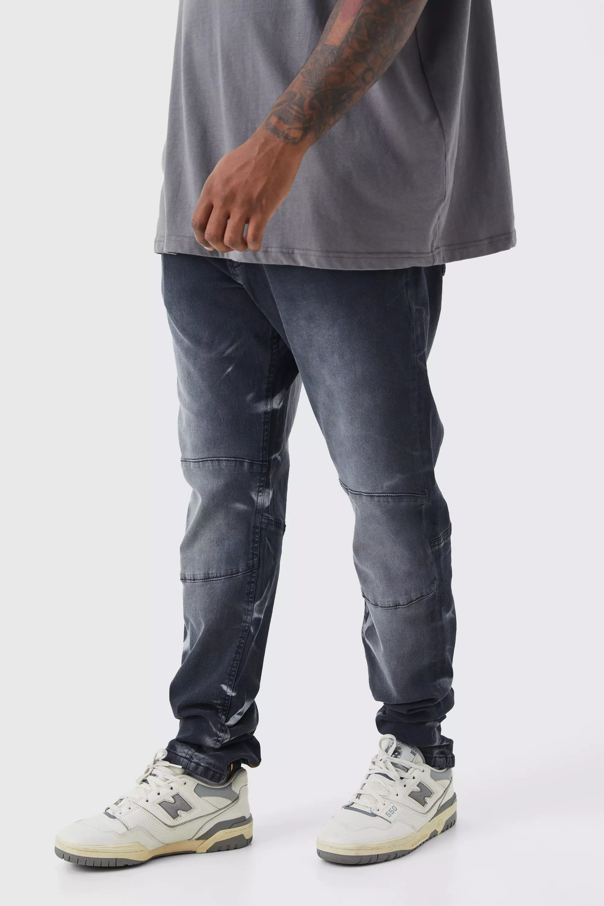 Skinny Stretch Denim Joggers