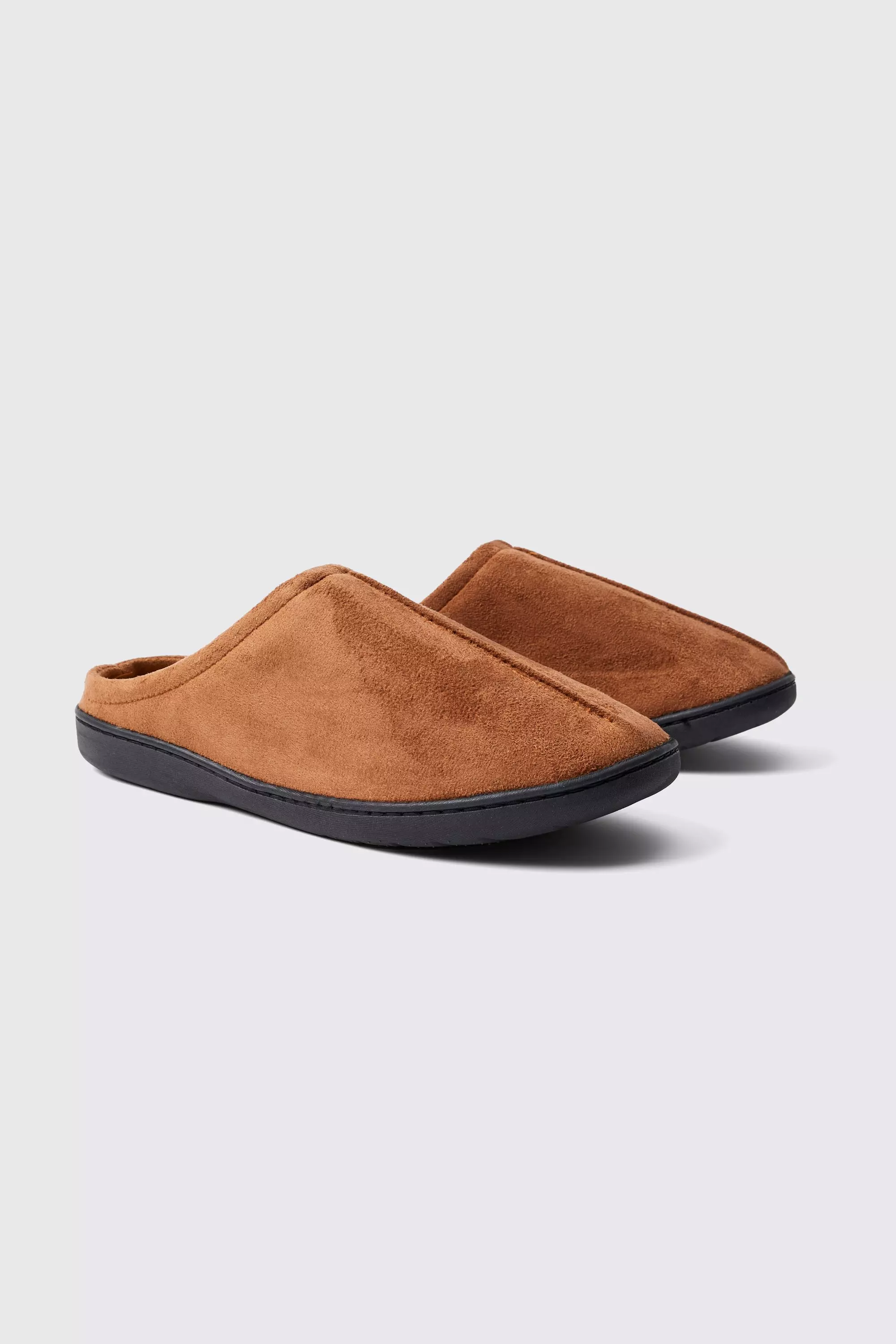 Faux suede best sale mule slippers