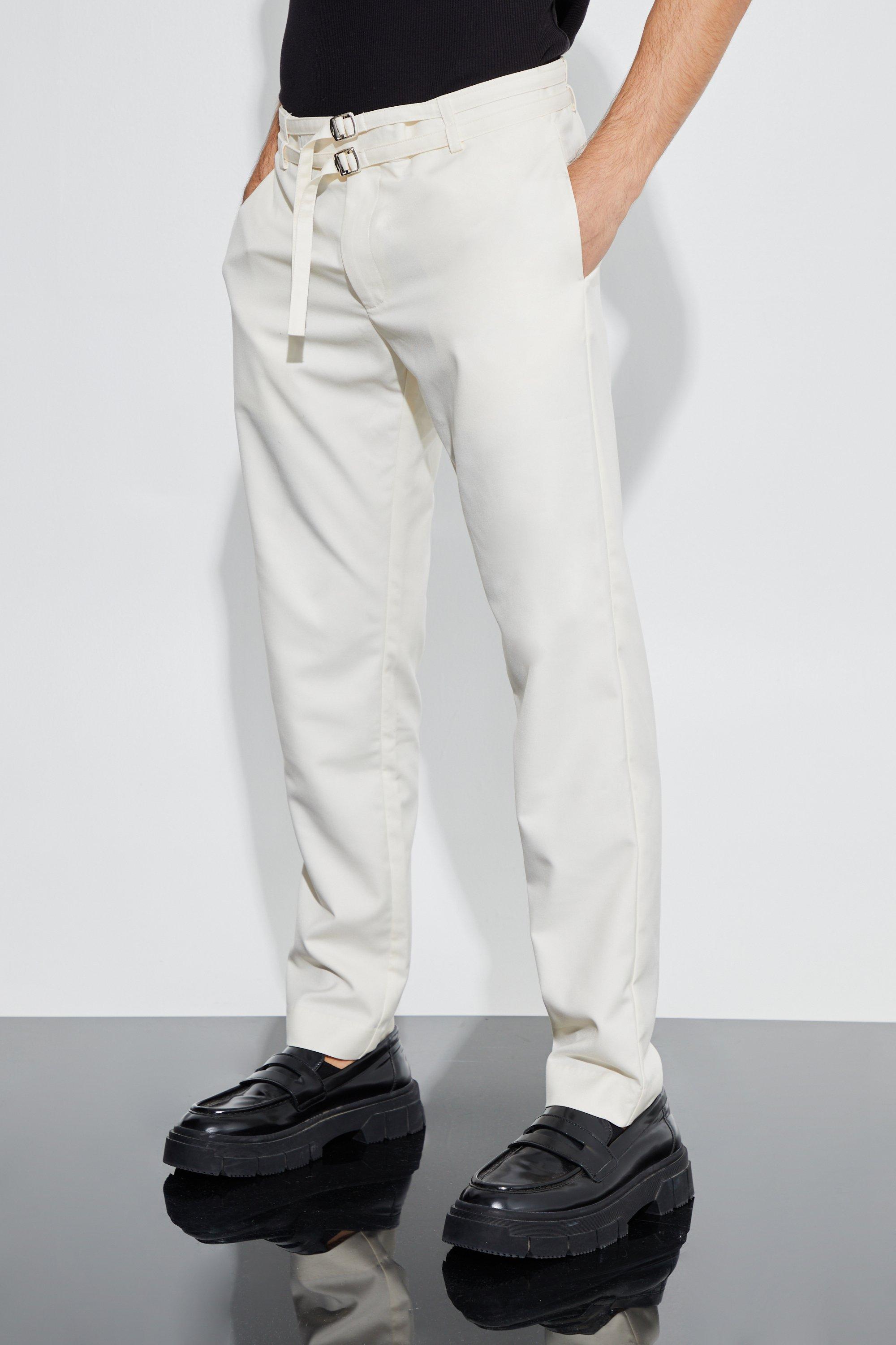 pantalon large à ceinture homme - pierre - 30, pierre