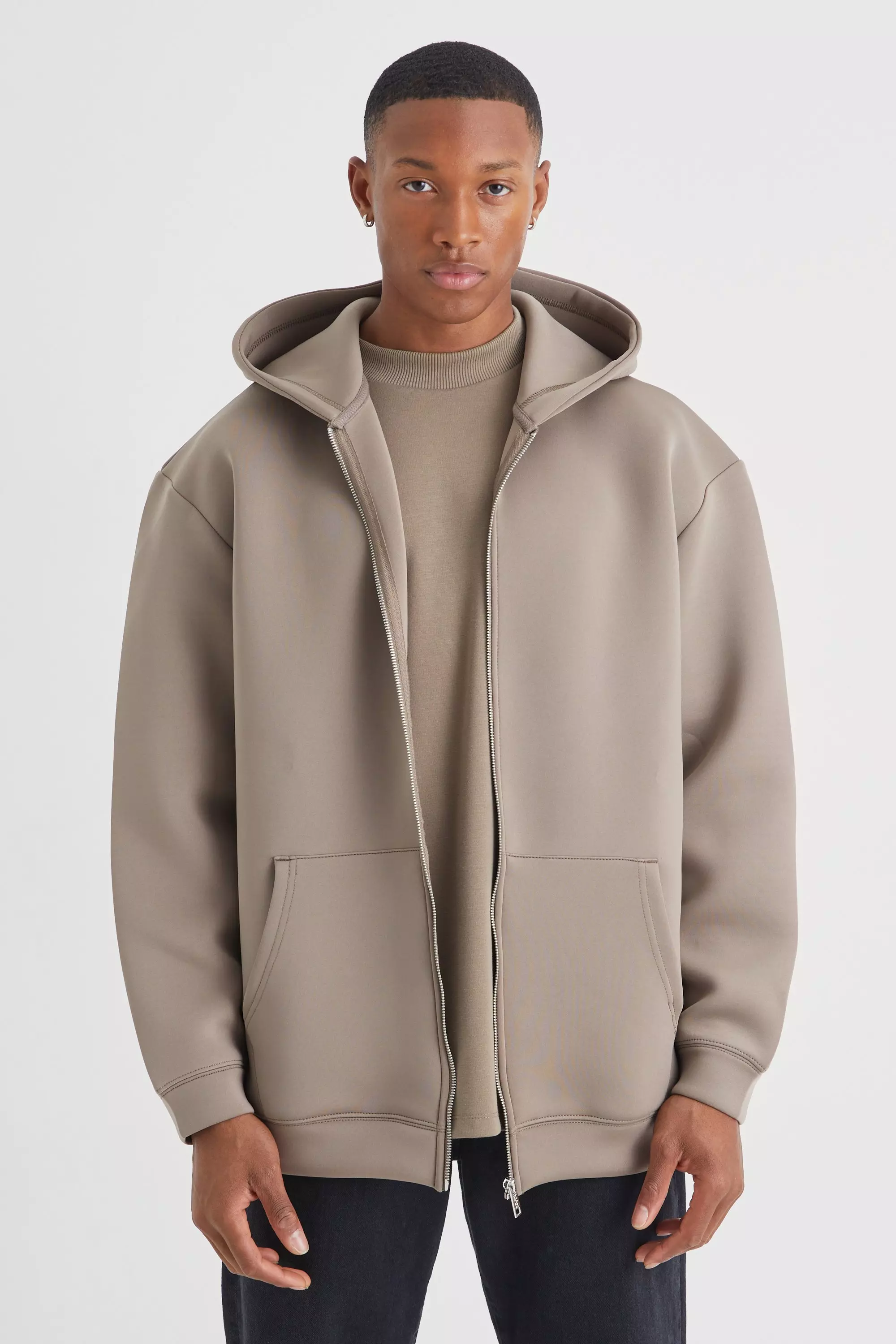 Fear of God ESSENTIALS: Taupe Bonded Hoodie