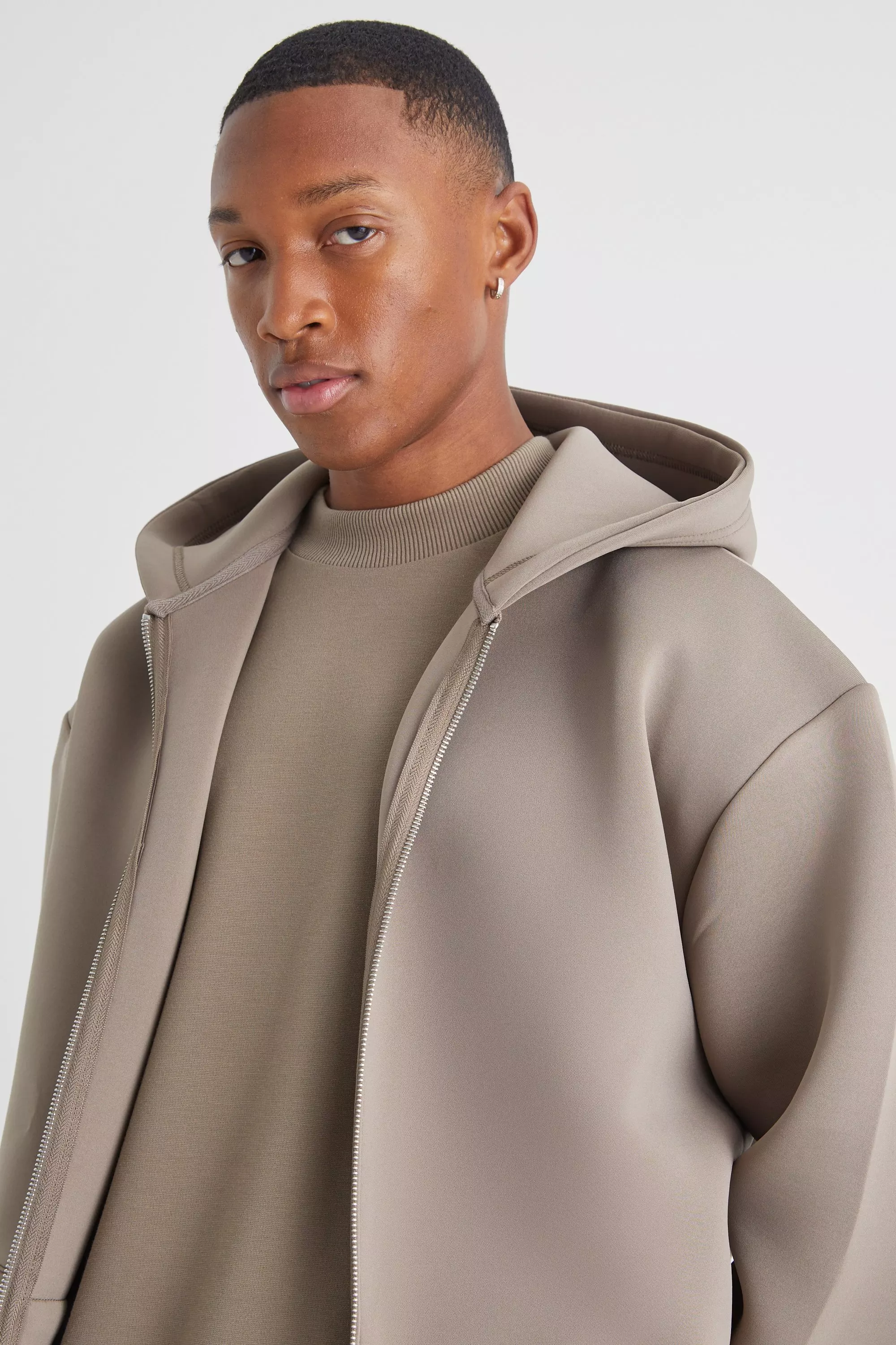 Bonded Oversized Scuba Hoodie