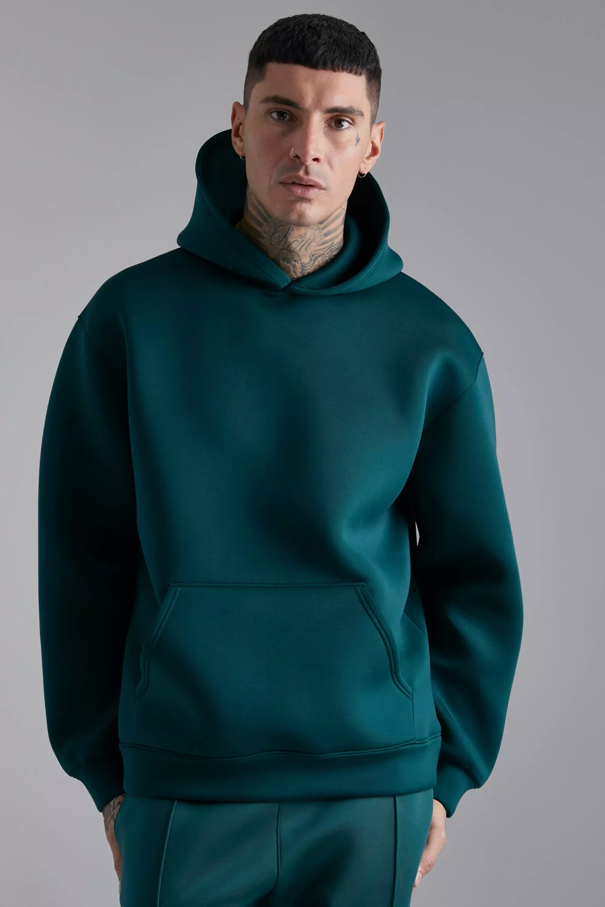 Oversized Bonded Scuba Hoodie