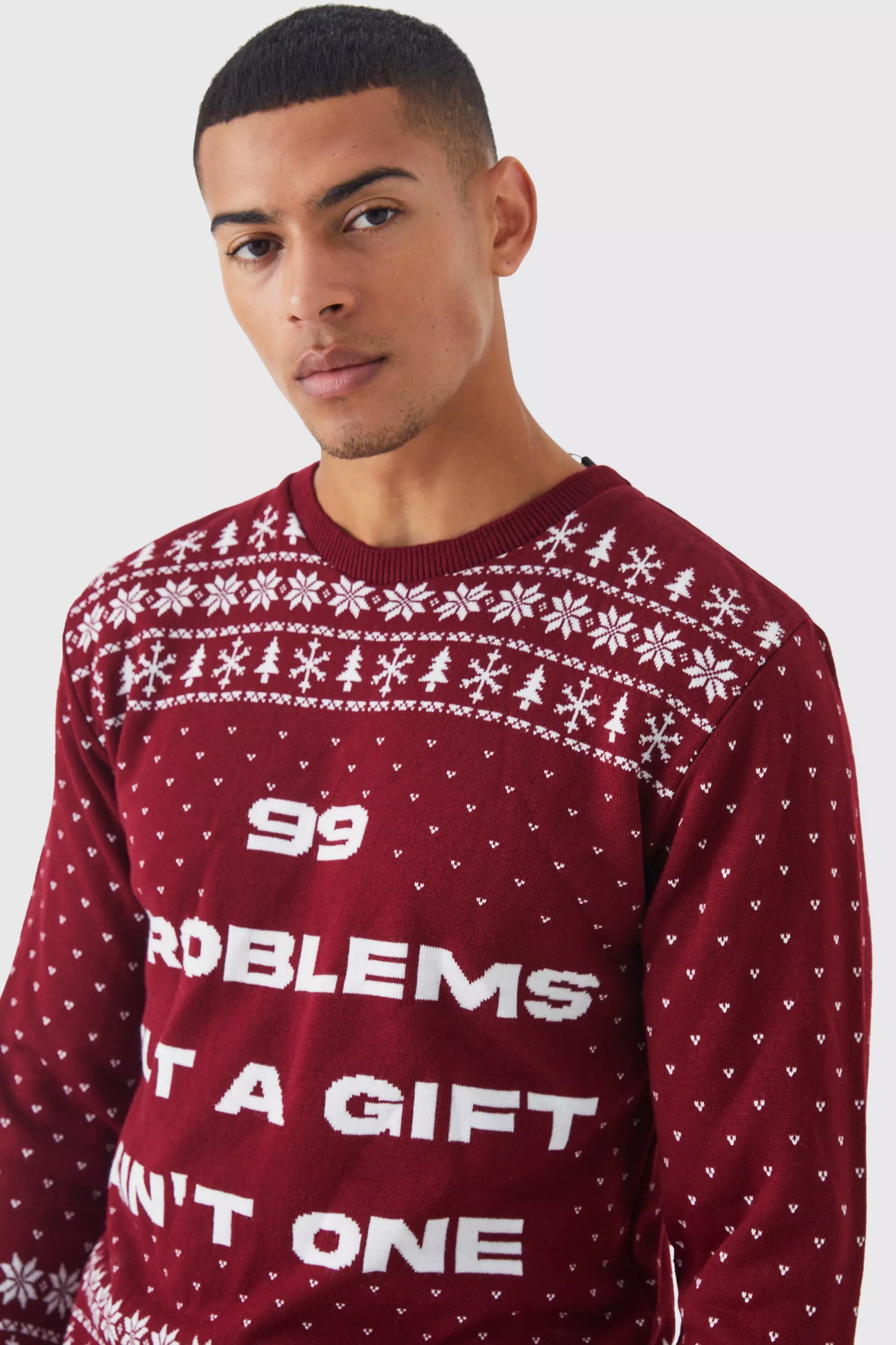 Mens red christmas clearance jumper