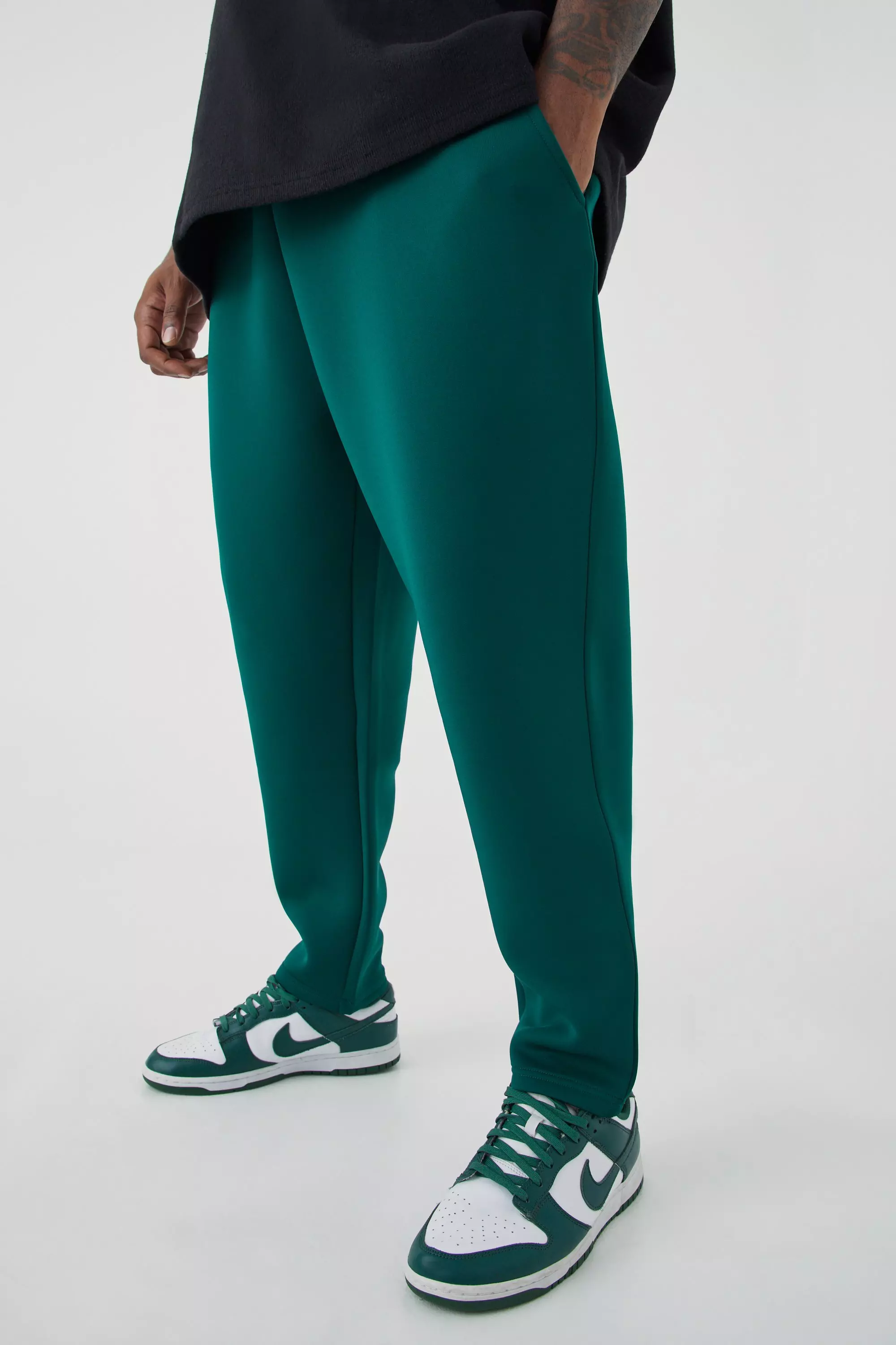 Grande taille Jogging fusel en n opr ne boohooMAN FR