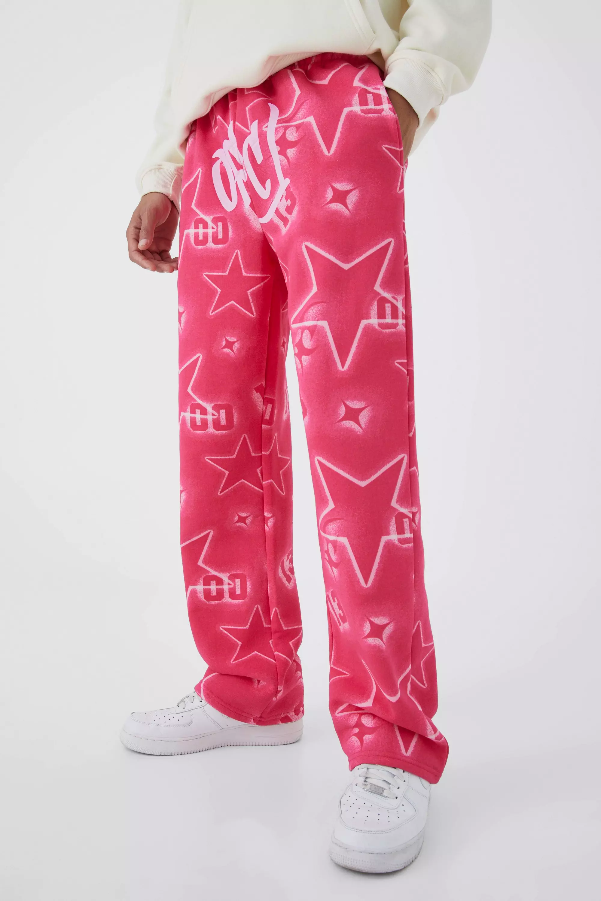 Empowering Pink Graffiti Women's Track Pants – Punk Majesty Streetwear