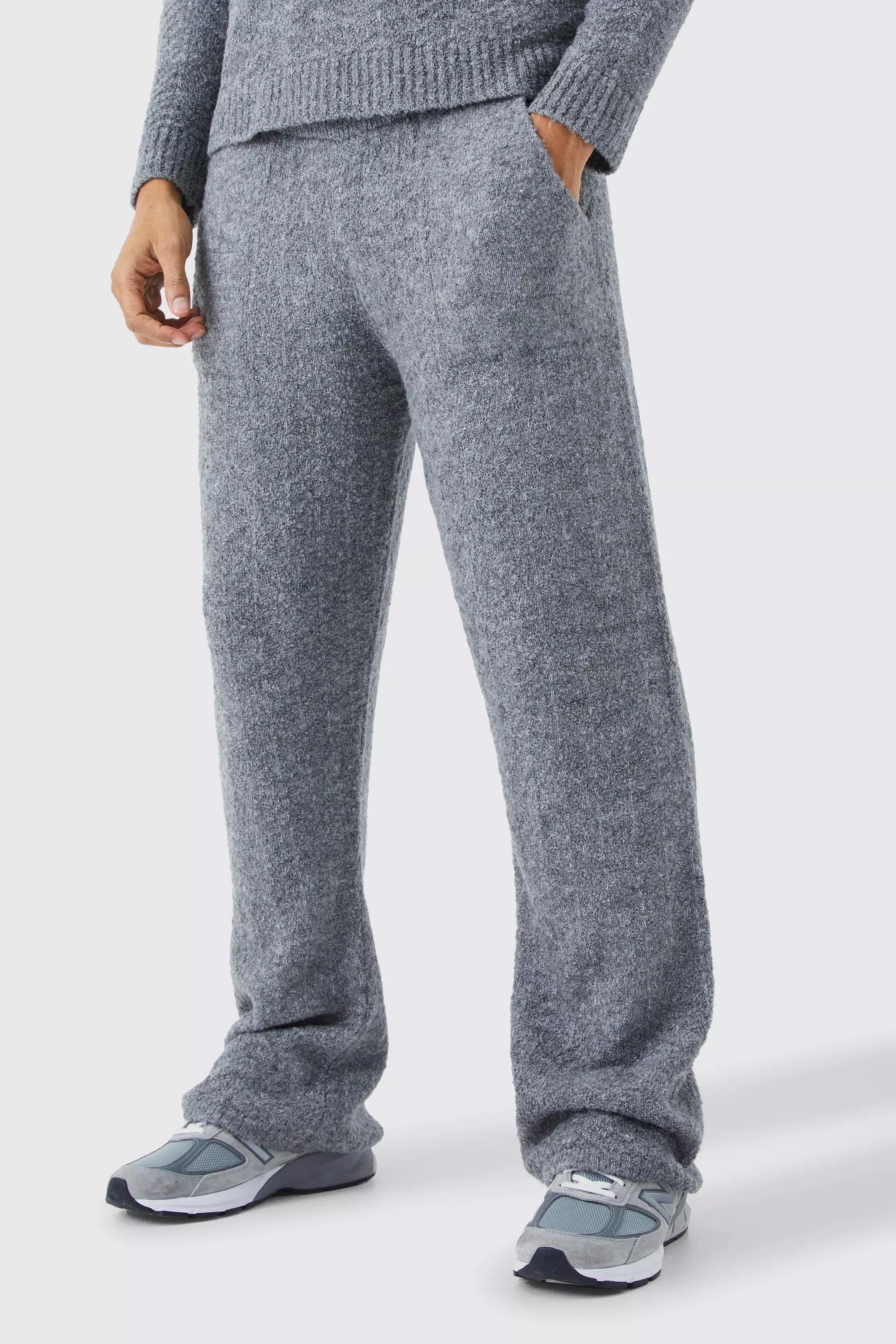 Lightweight Joggers - Grey Herringbone