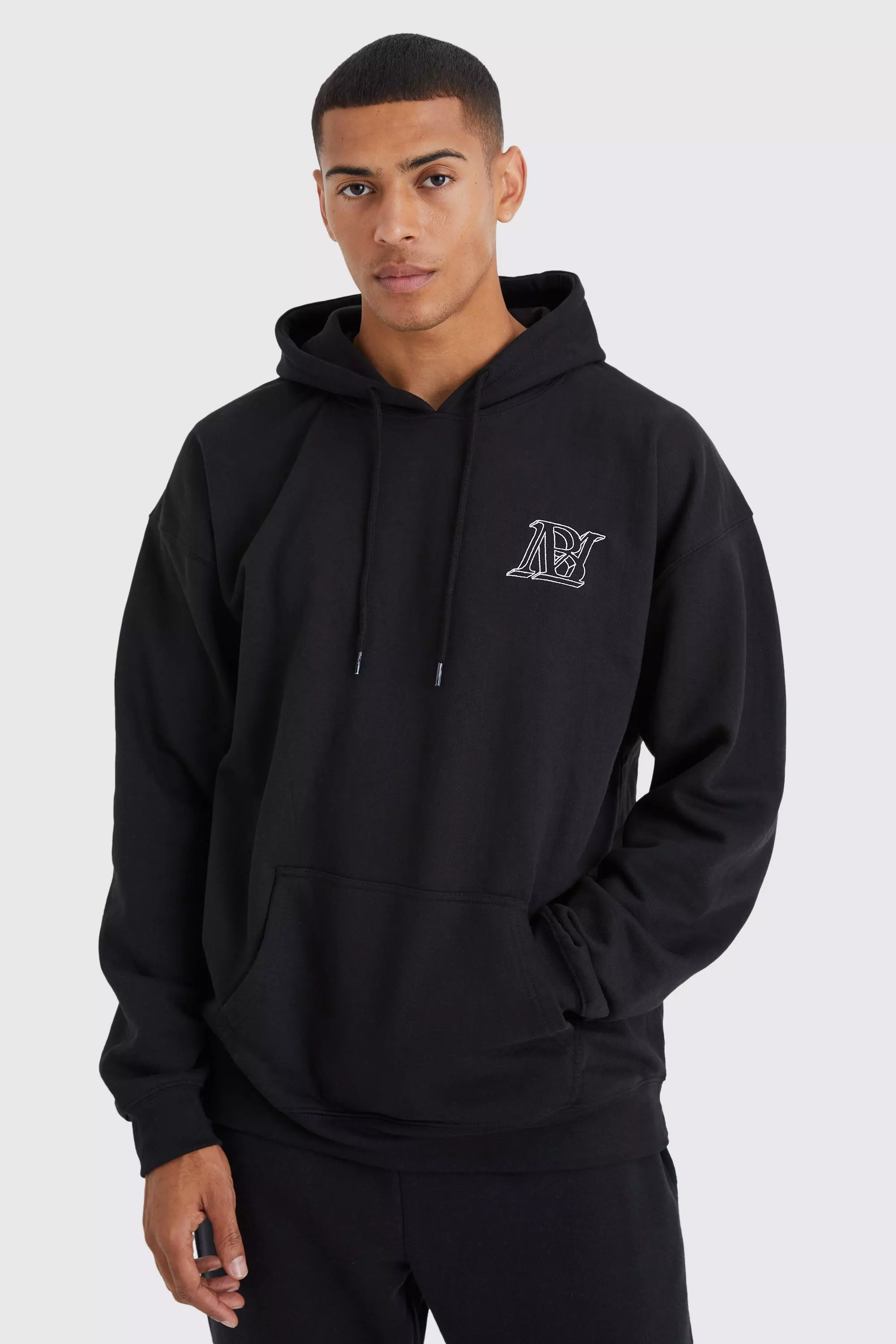 Buy Nike Logo-embroidered Cotton-blend Jersey Hoodie Xxl - Blue At 40% Off