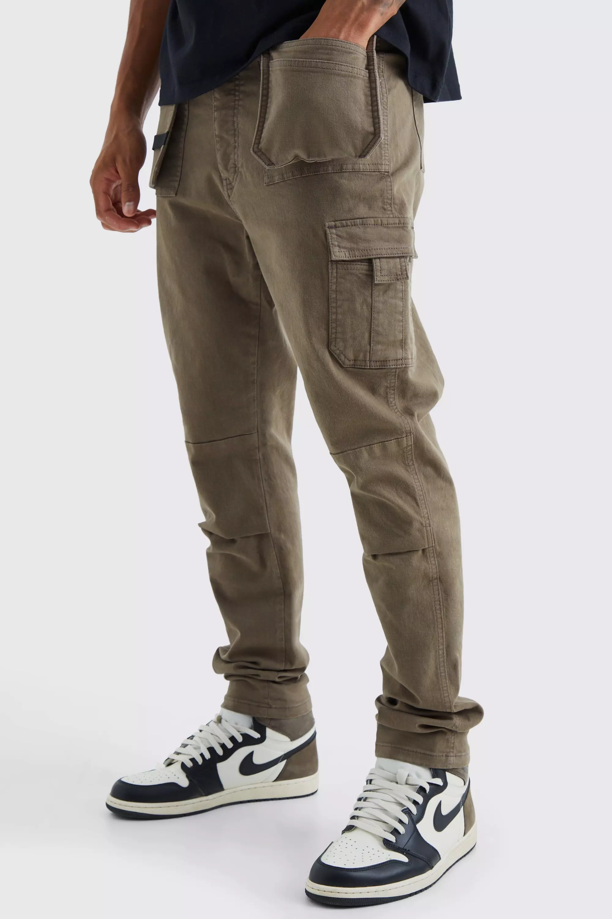 Tall Slim Fit Cargo Pants  Cargo trousers, Slim fit cargo pants