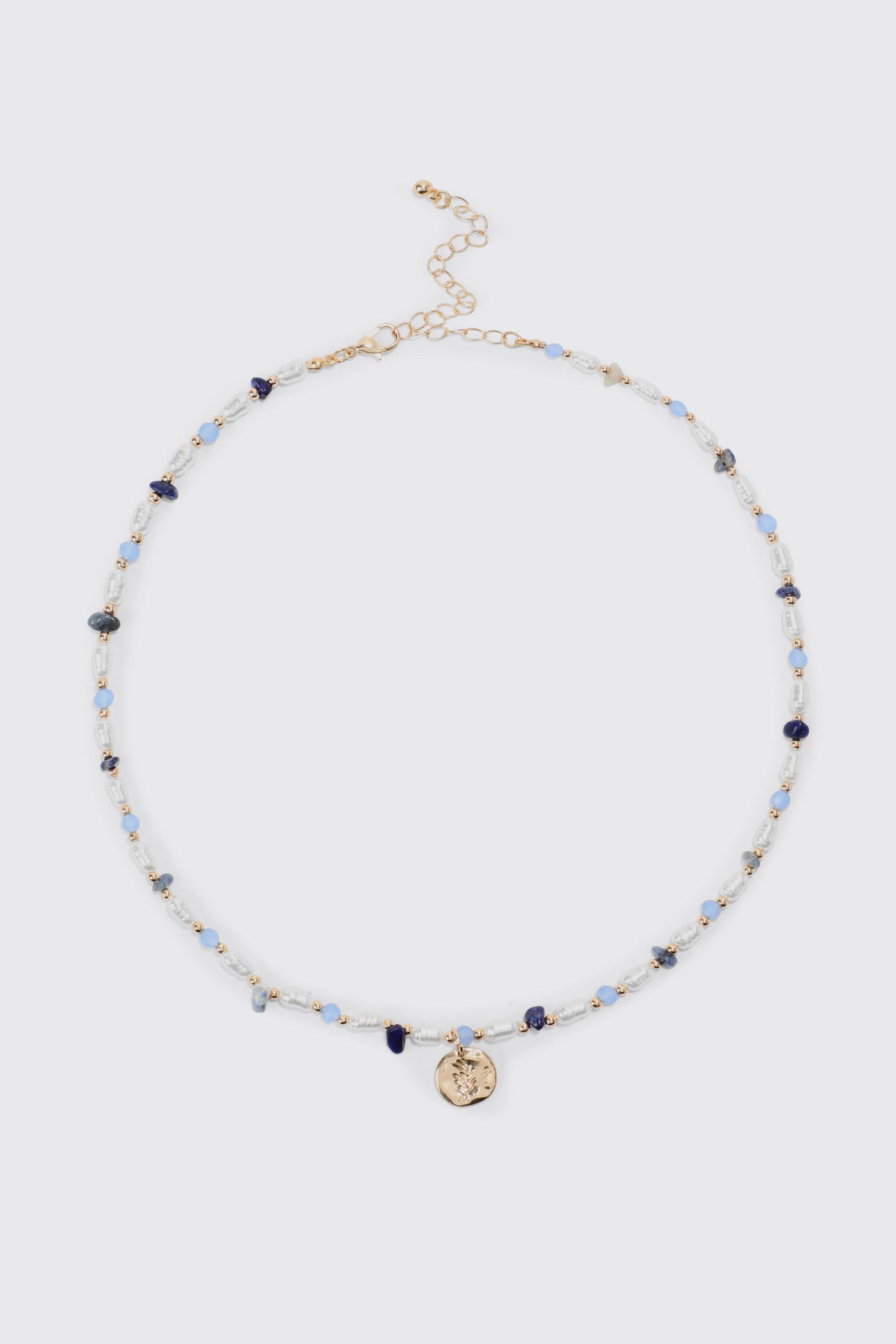 collier perlé homme - multicolore - one size, multicolore