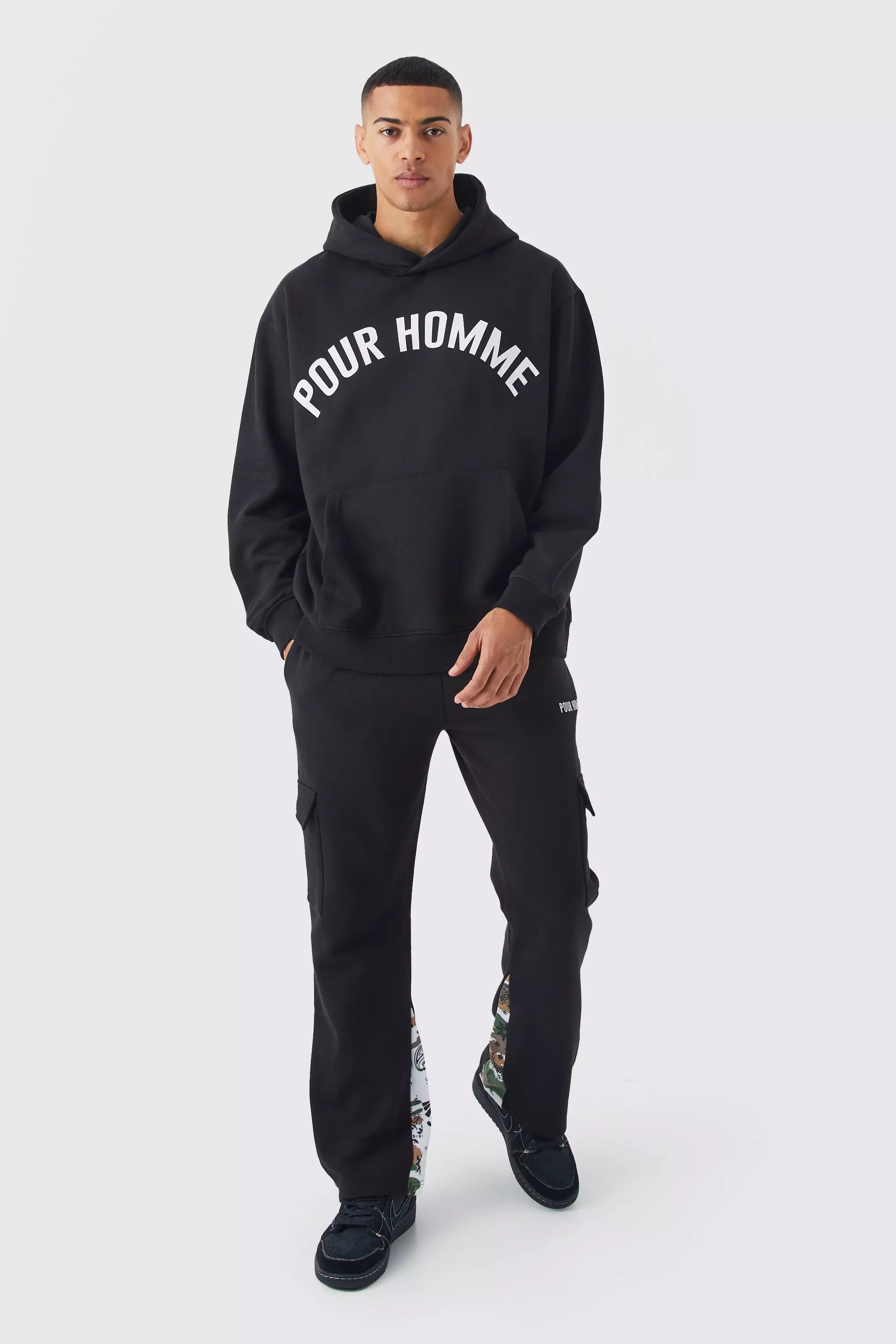 Boohooman store camo tracksuit