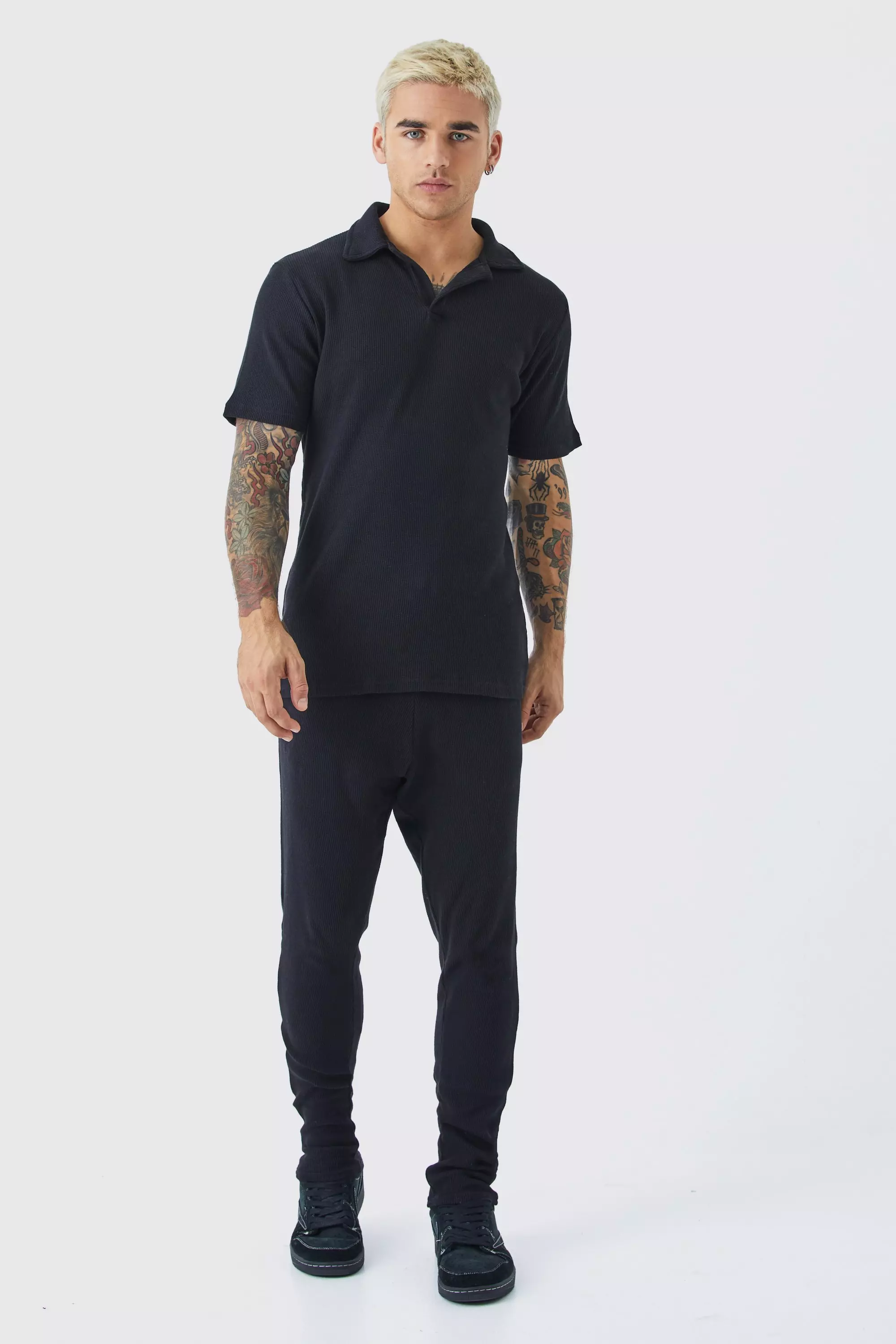 Mens polo jogger set new arrivals