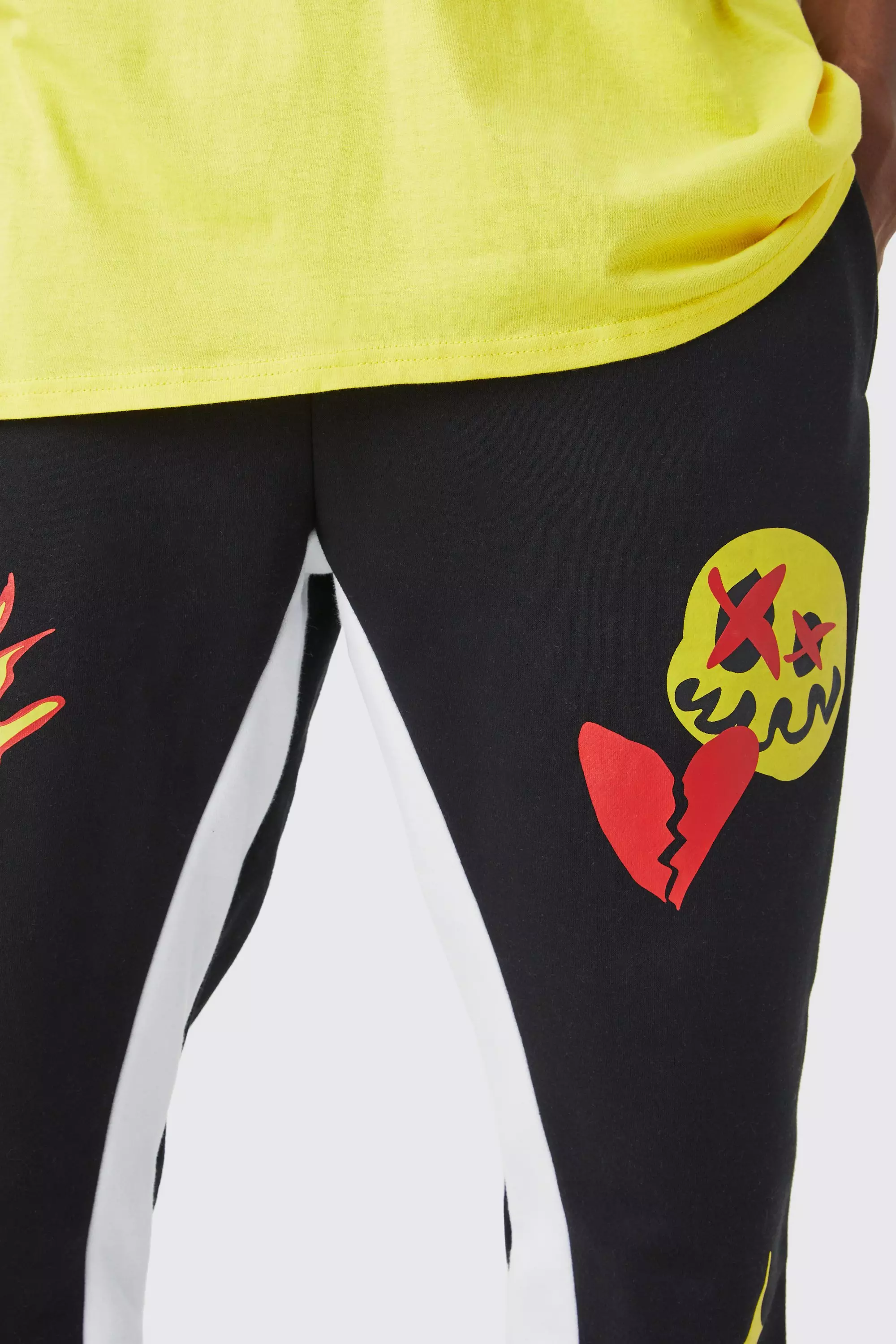 Stacked Drip Face Graphic Sweatpants