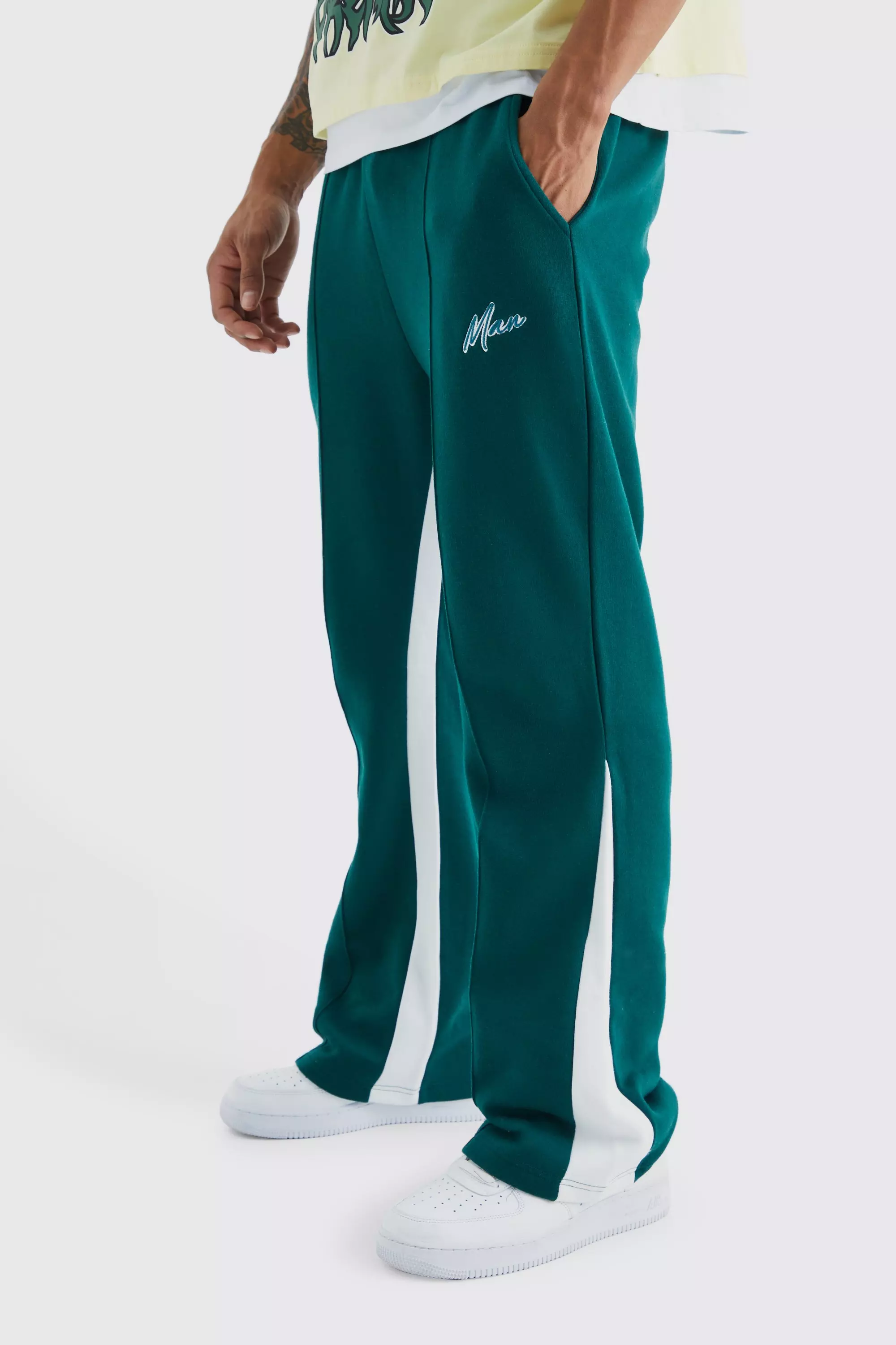 Man Stacked Contrast Gusset Jogger