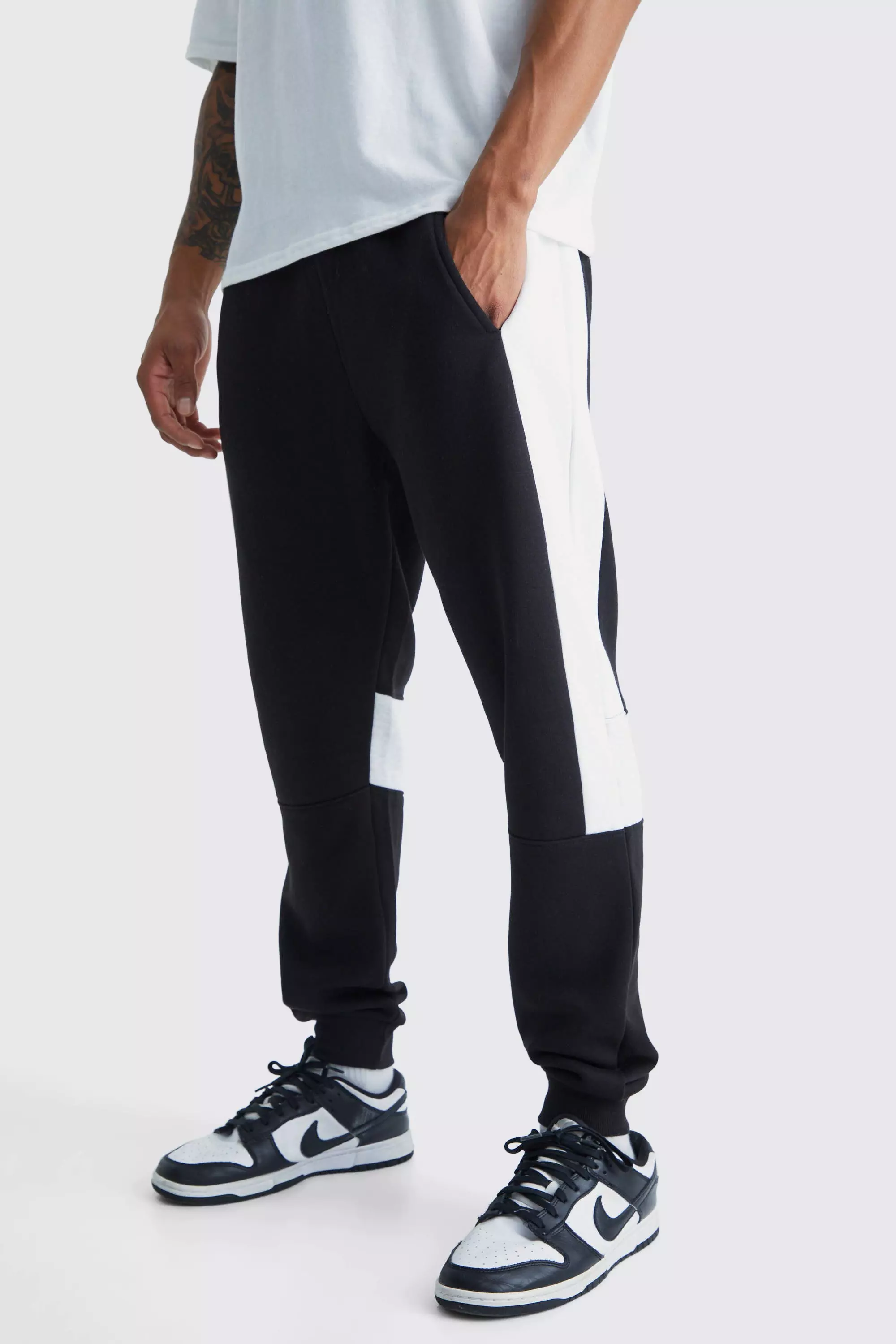 Colour block best sale nike joggers