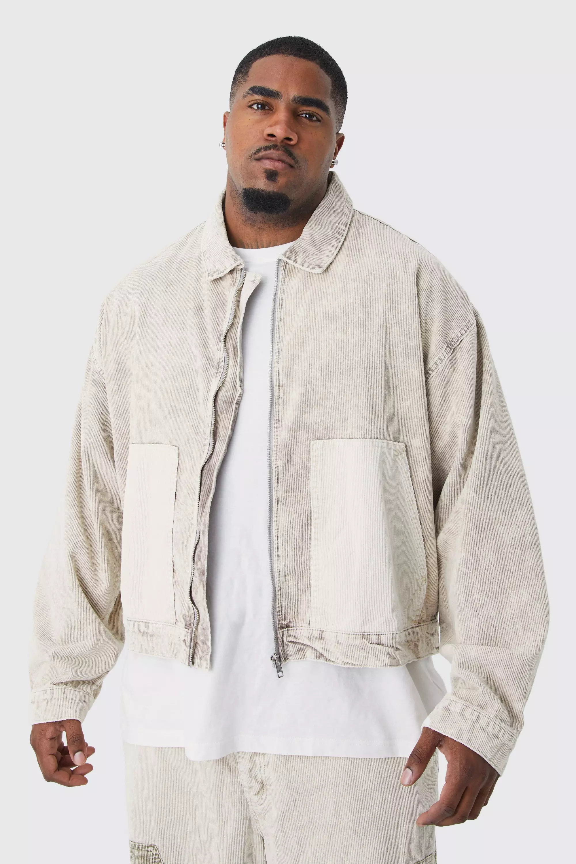 White 2025 cord jacket