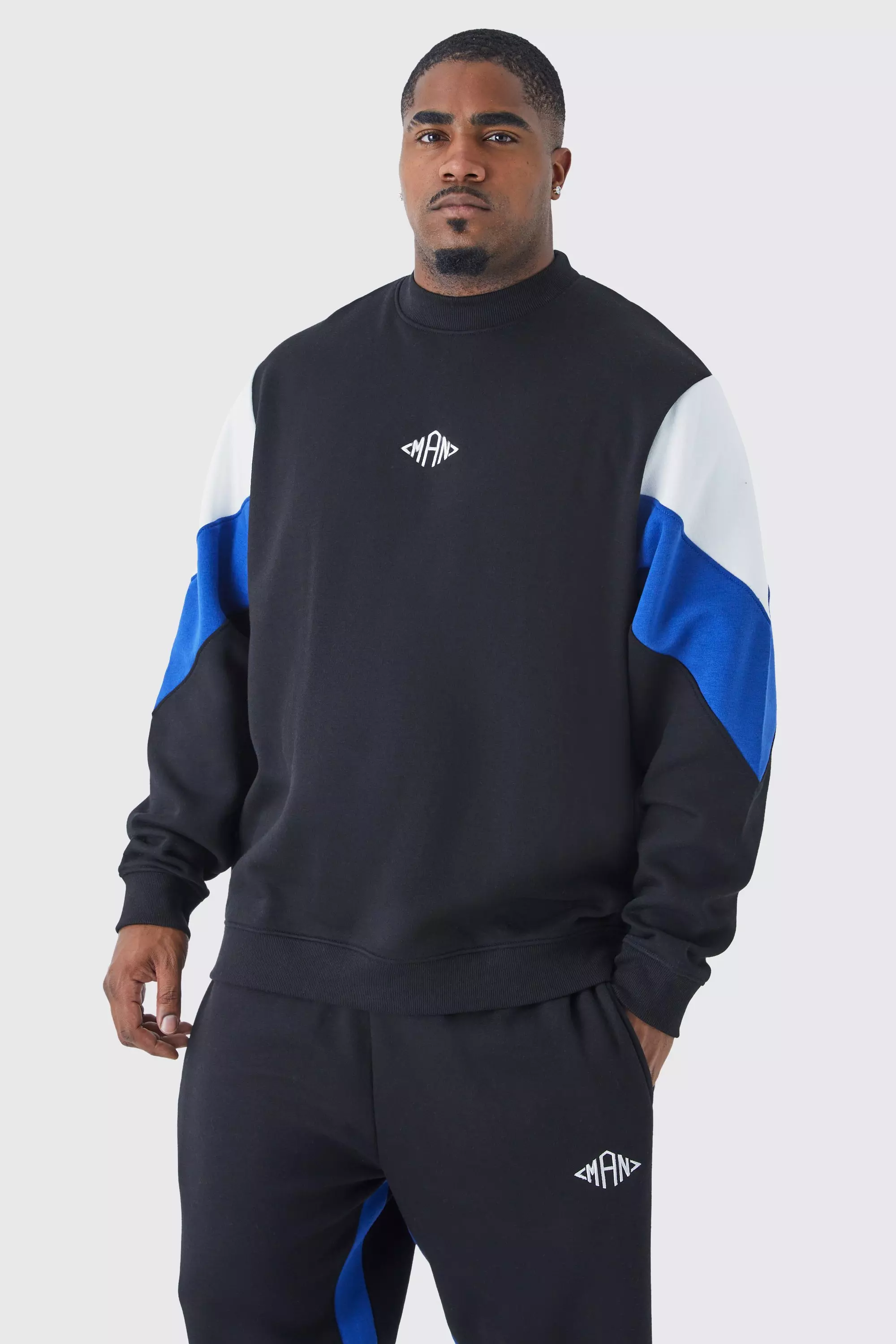 Nike colour block discount sweater