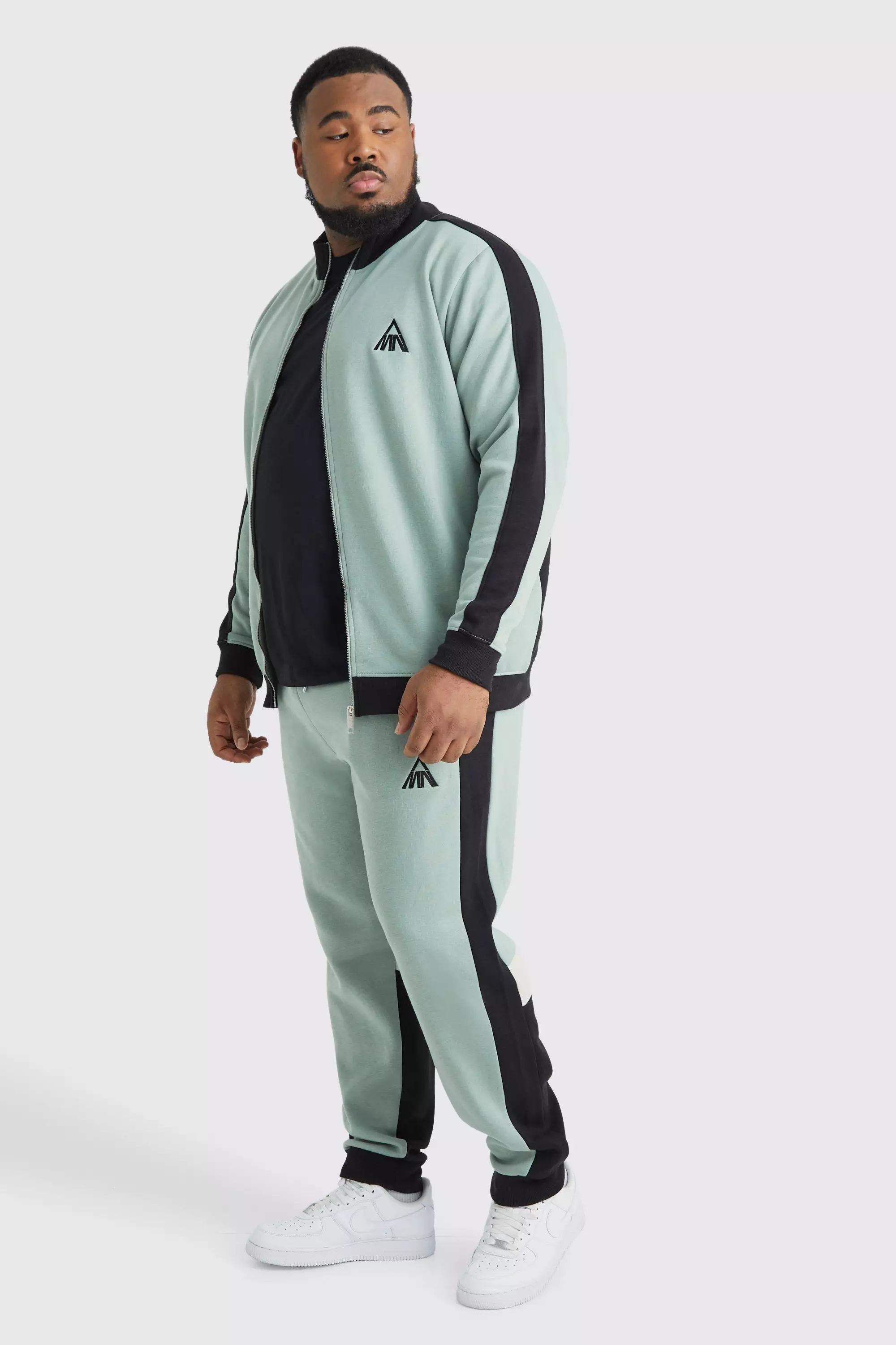 Adidas mens tracksuit green best sale