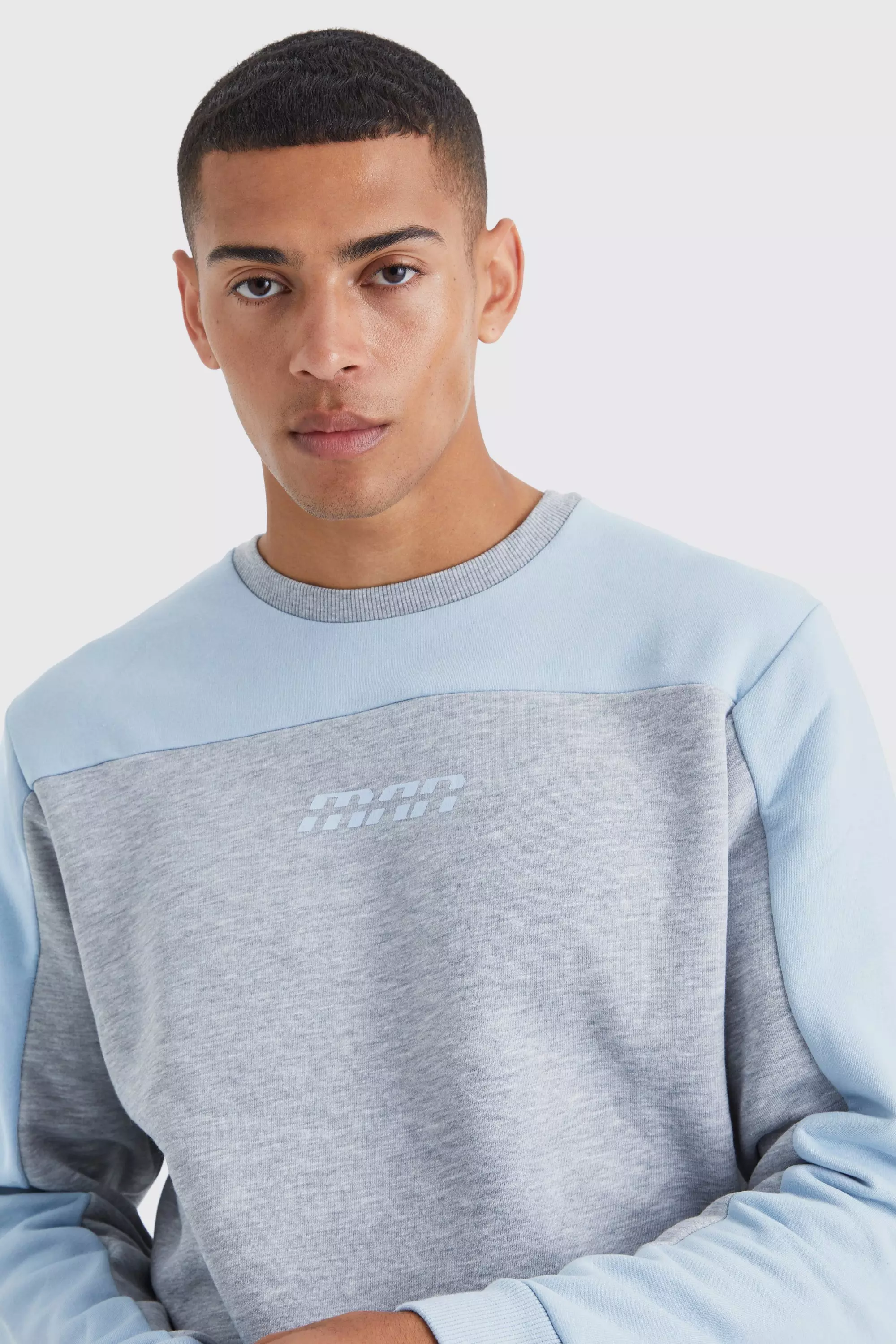 Mens colour 2025 block sweatshirt