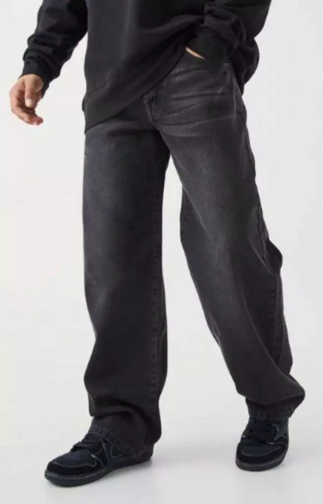 Baggy Jeans - Charcoal Black