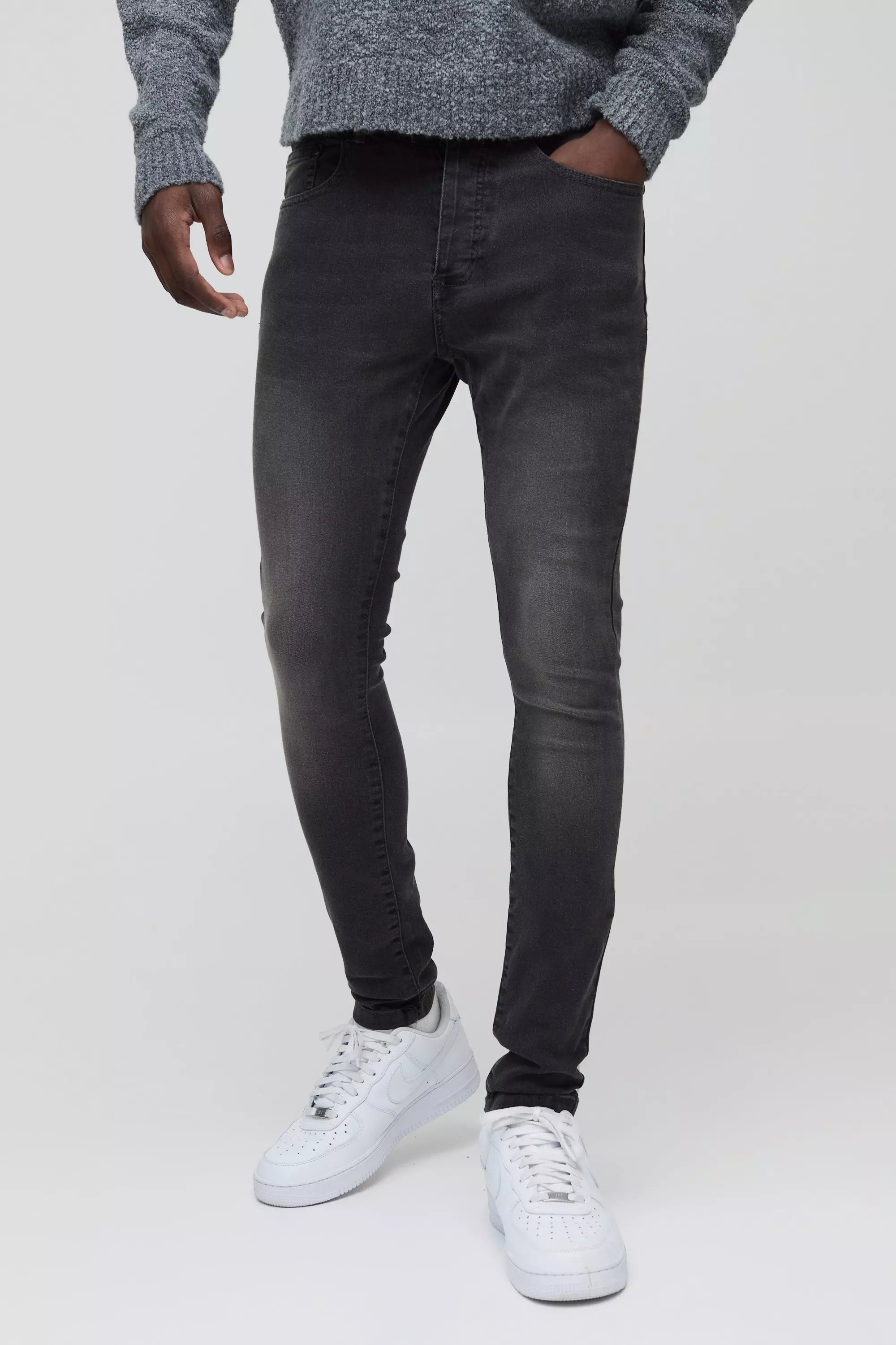 NEW* BoohooMAN Jeans Try-On Haul  Super SKINNY Fit vs. SKINNY Fit Jeans ,  What's the difference? 