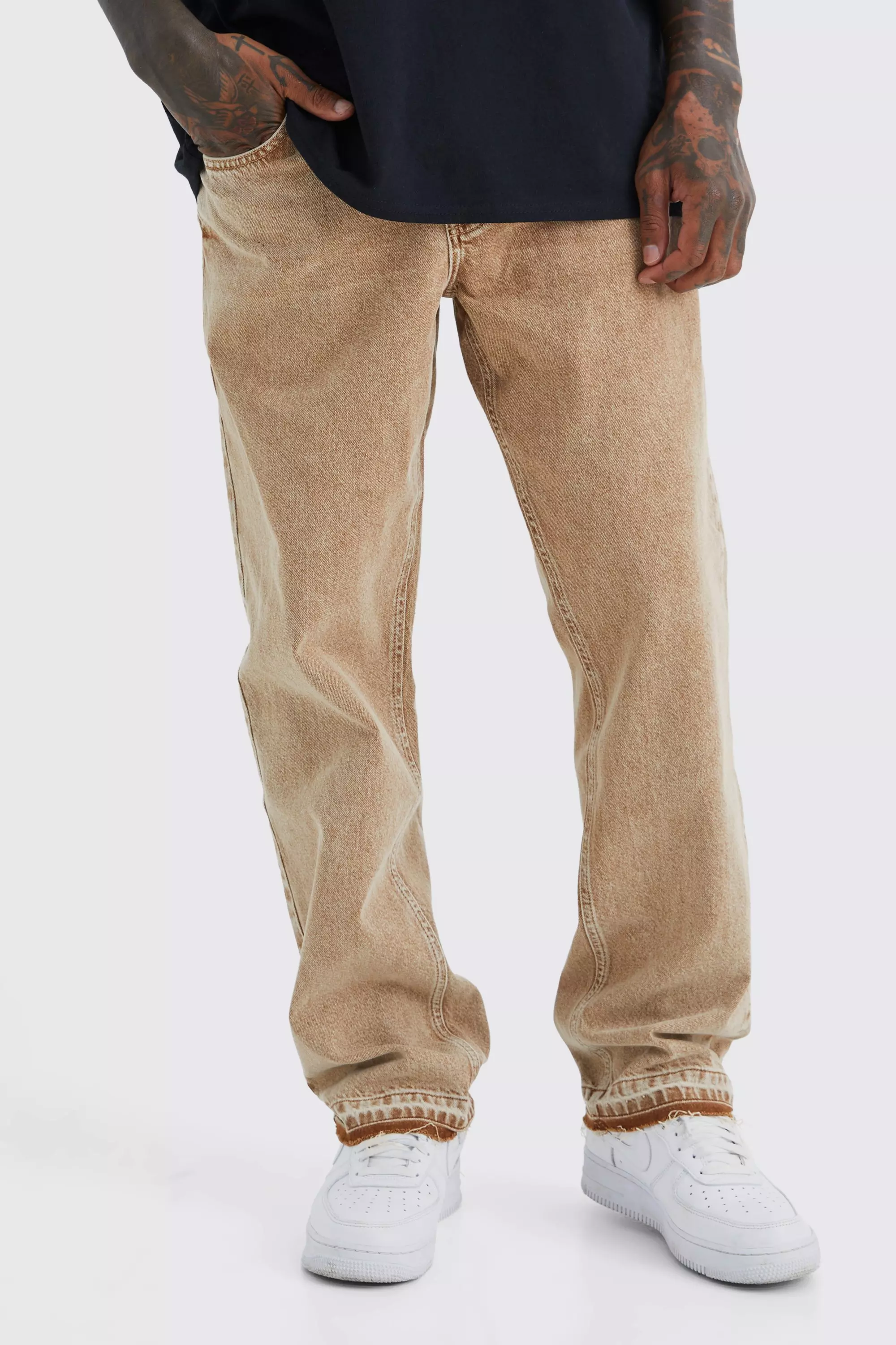 Beige Newel cotton-corduroy straight-leg trousers, Carhartt WIP