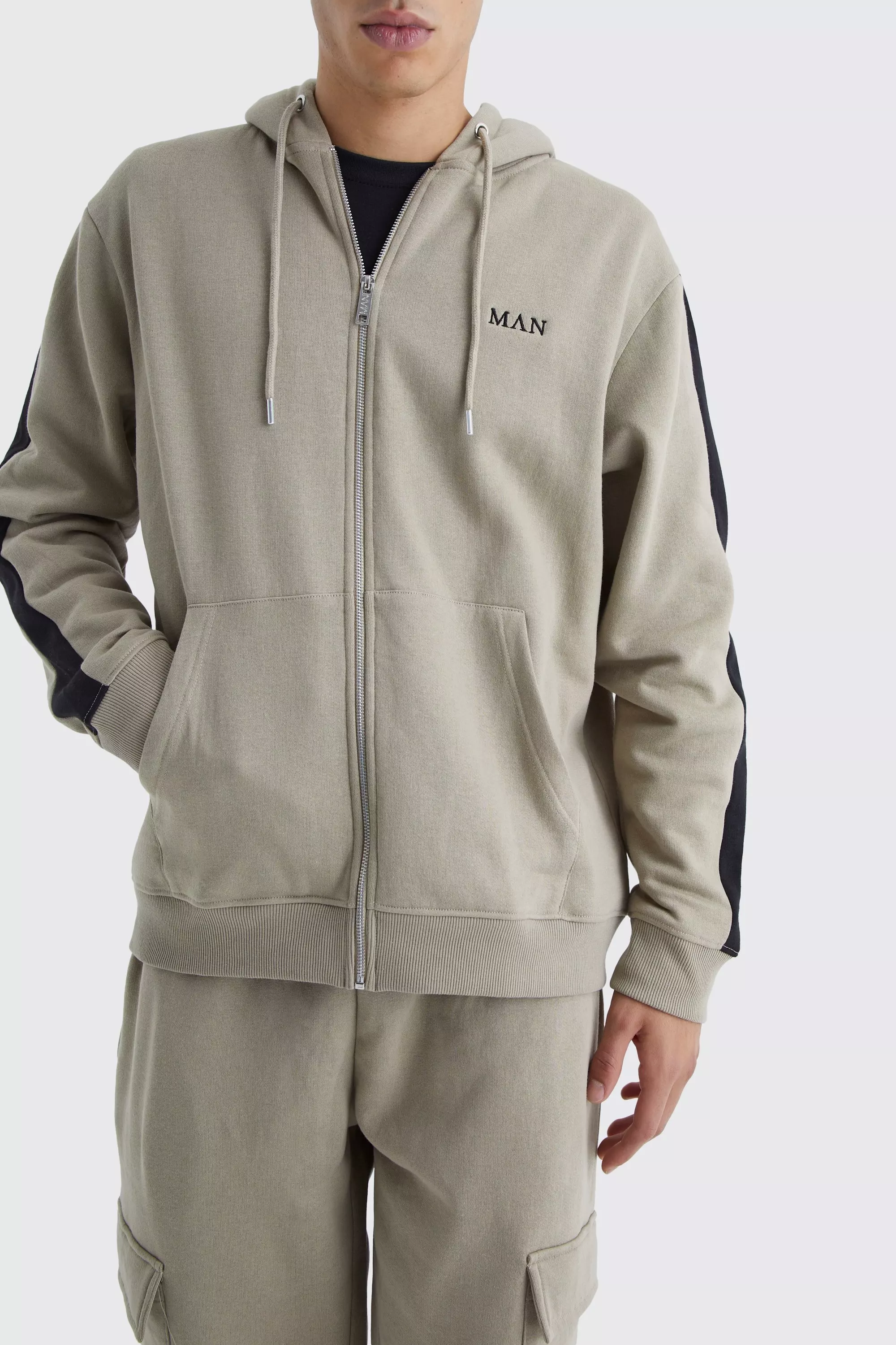 Man Hoodie And Cargo Jogger Set