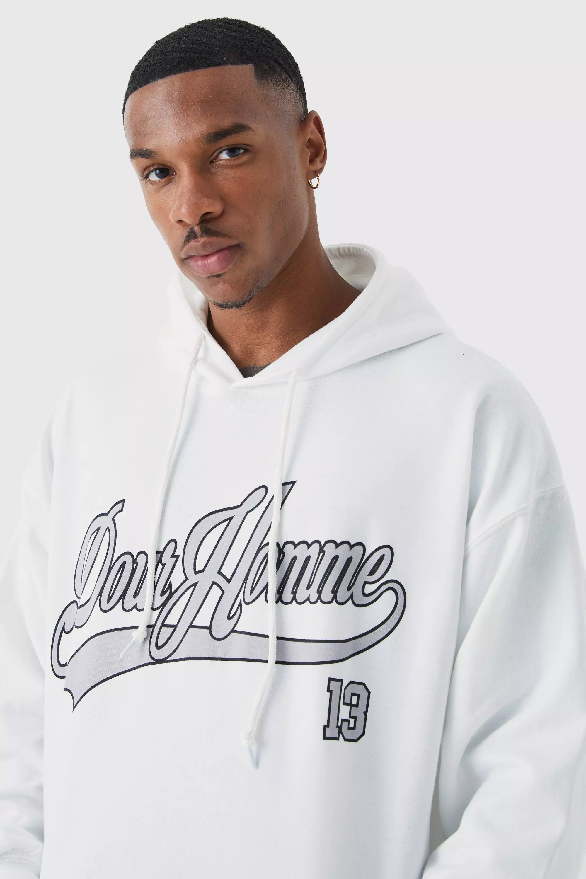 White champion hotsell script hoodie