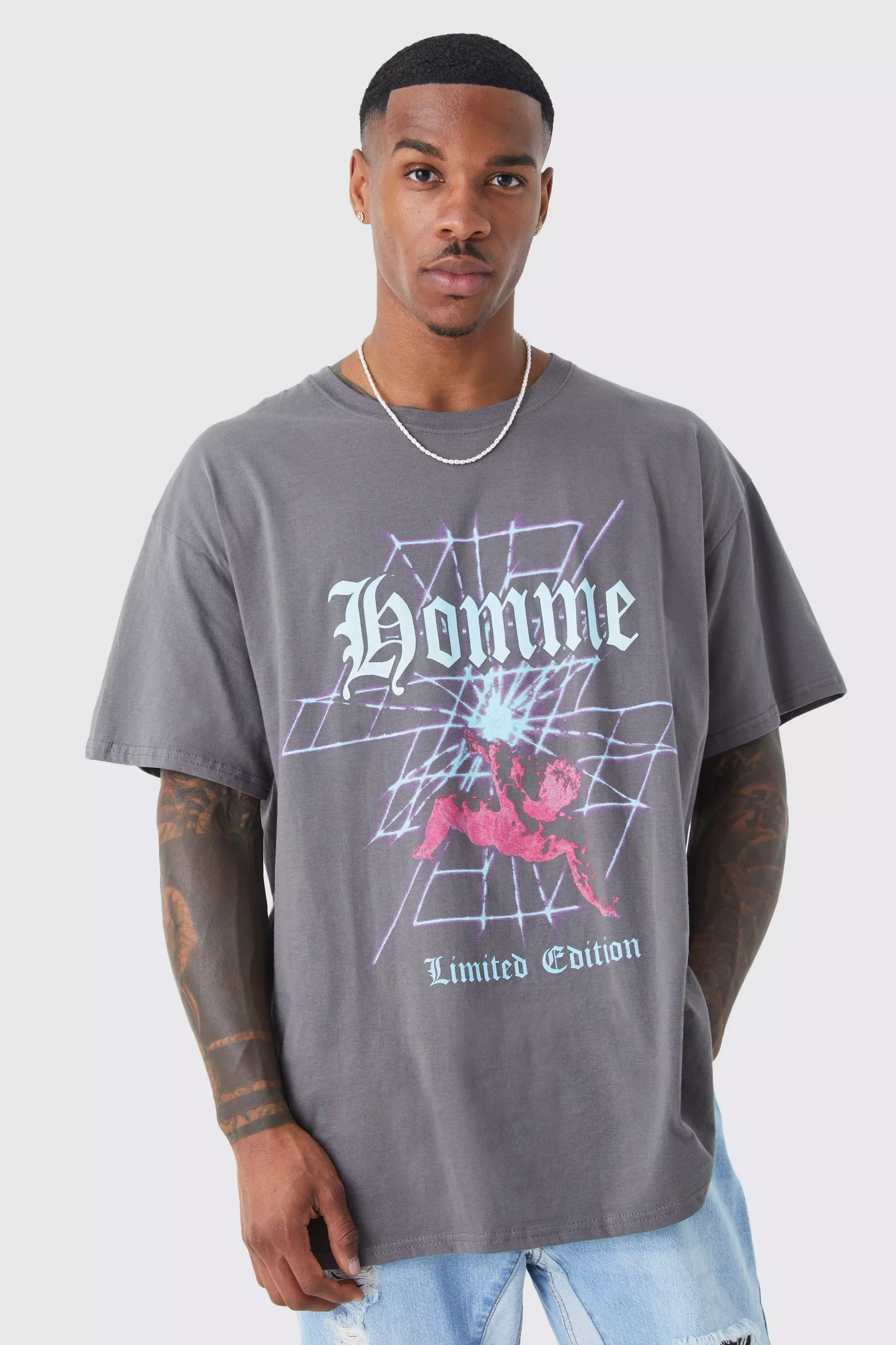 Oversized Homme Graphic T-shirt