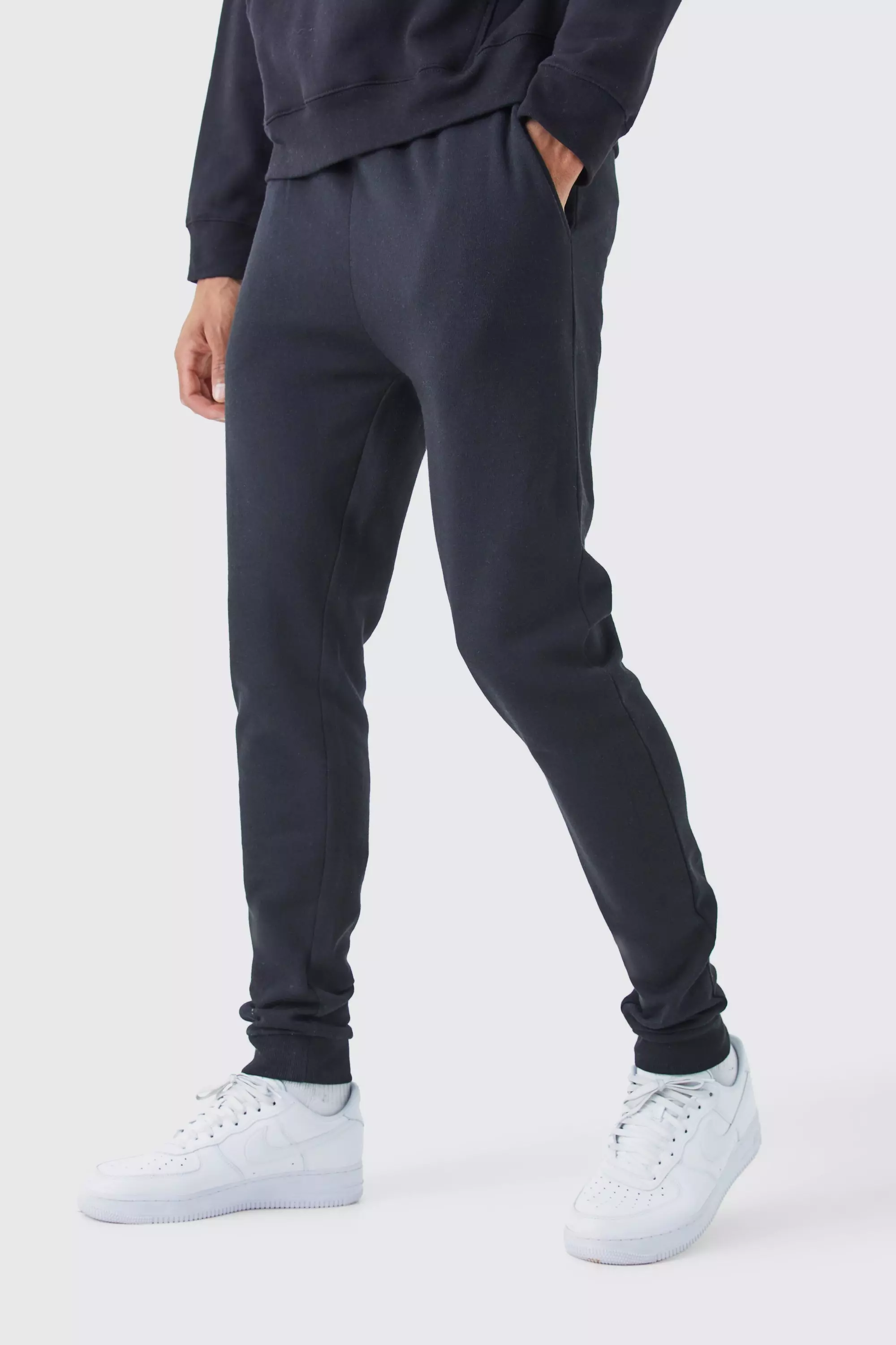 Skinny fit grey on sale joggers