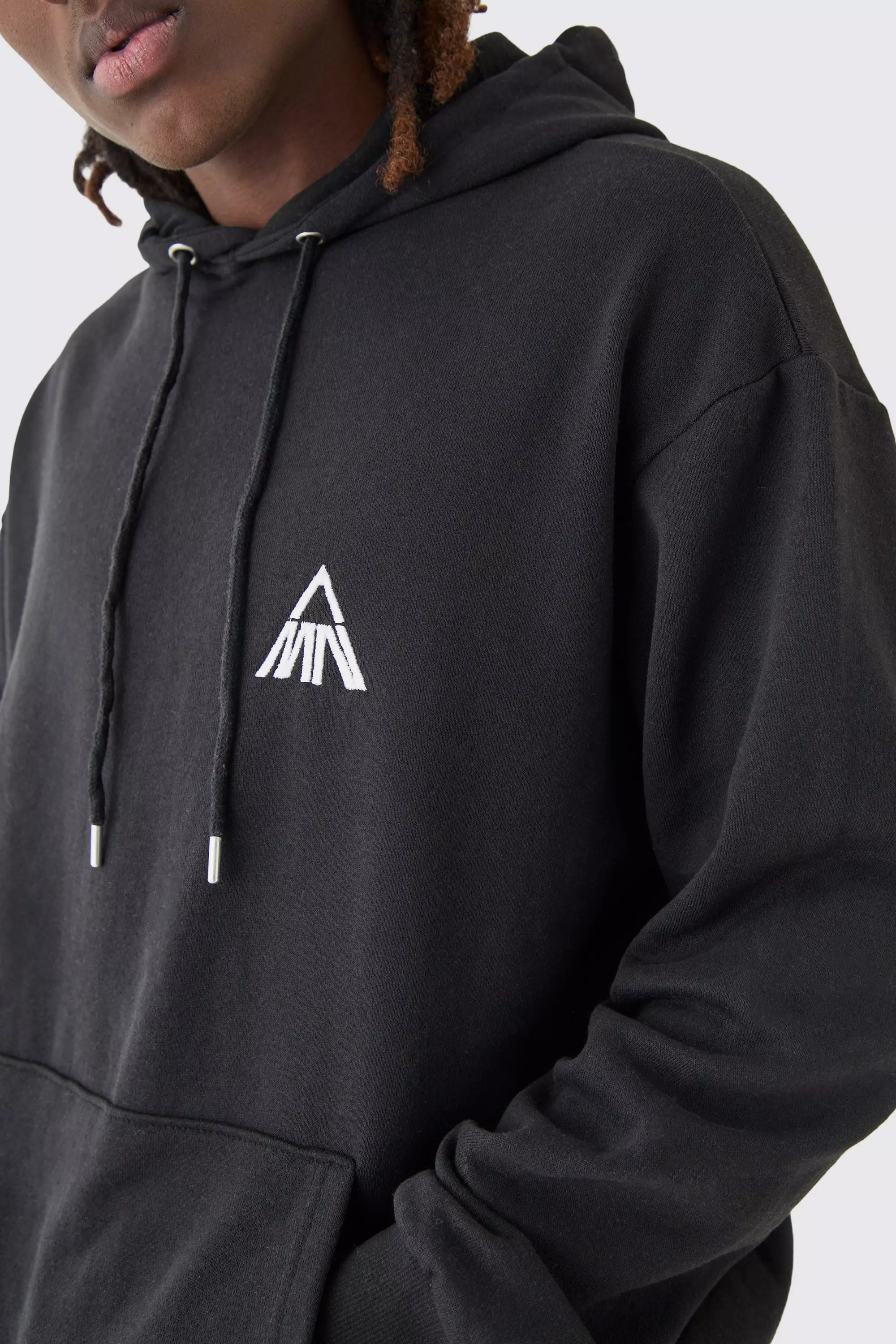 Mens Black Oversized Hoodie