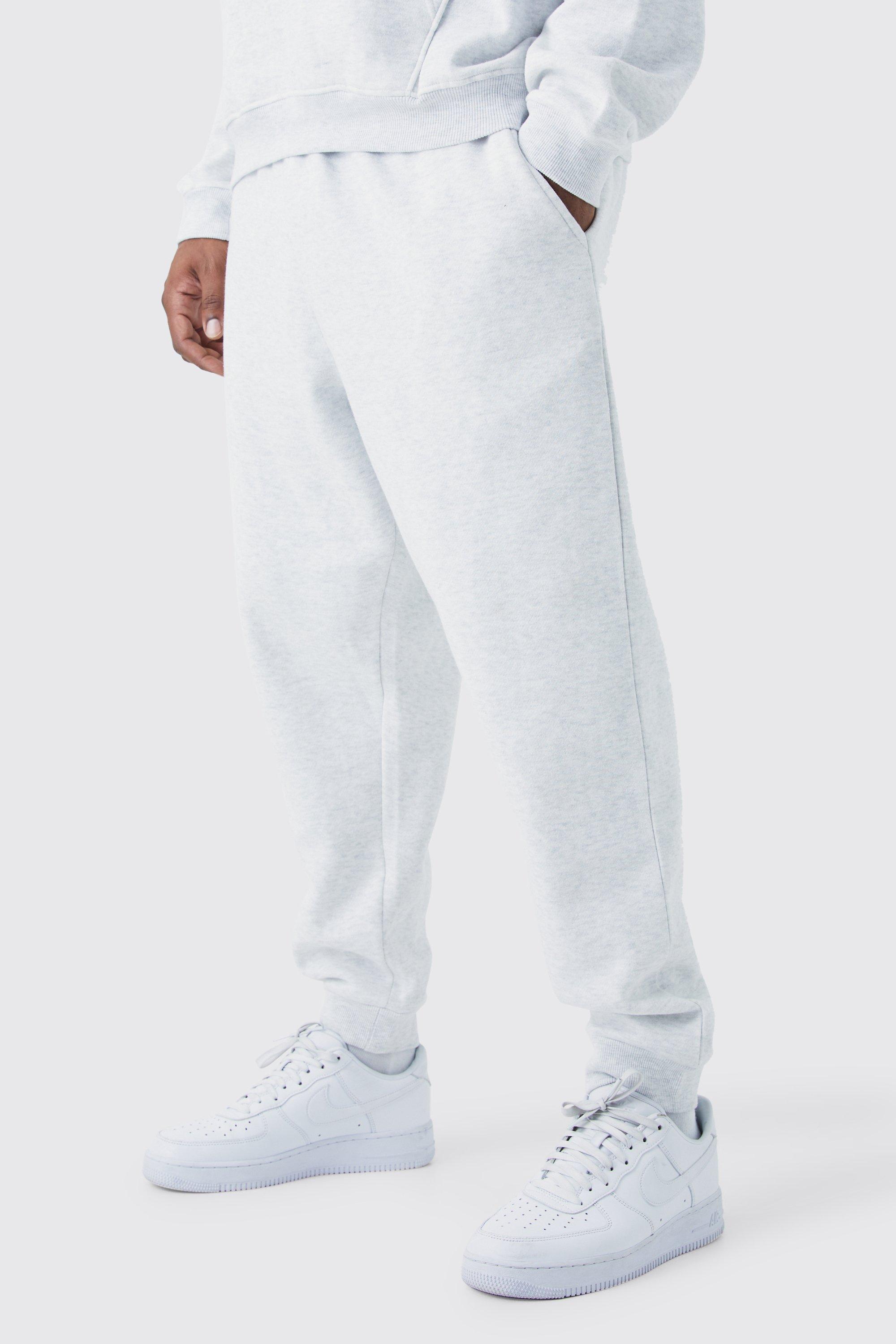 Image of Pantaloni tuta Plus Size Basic Slim Fit, Grigio