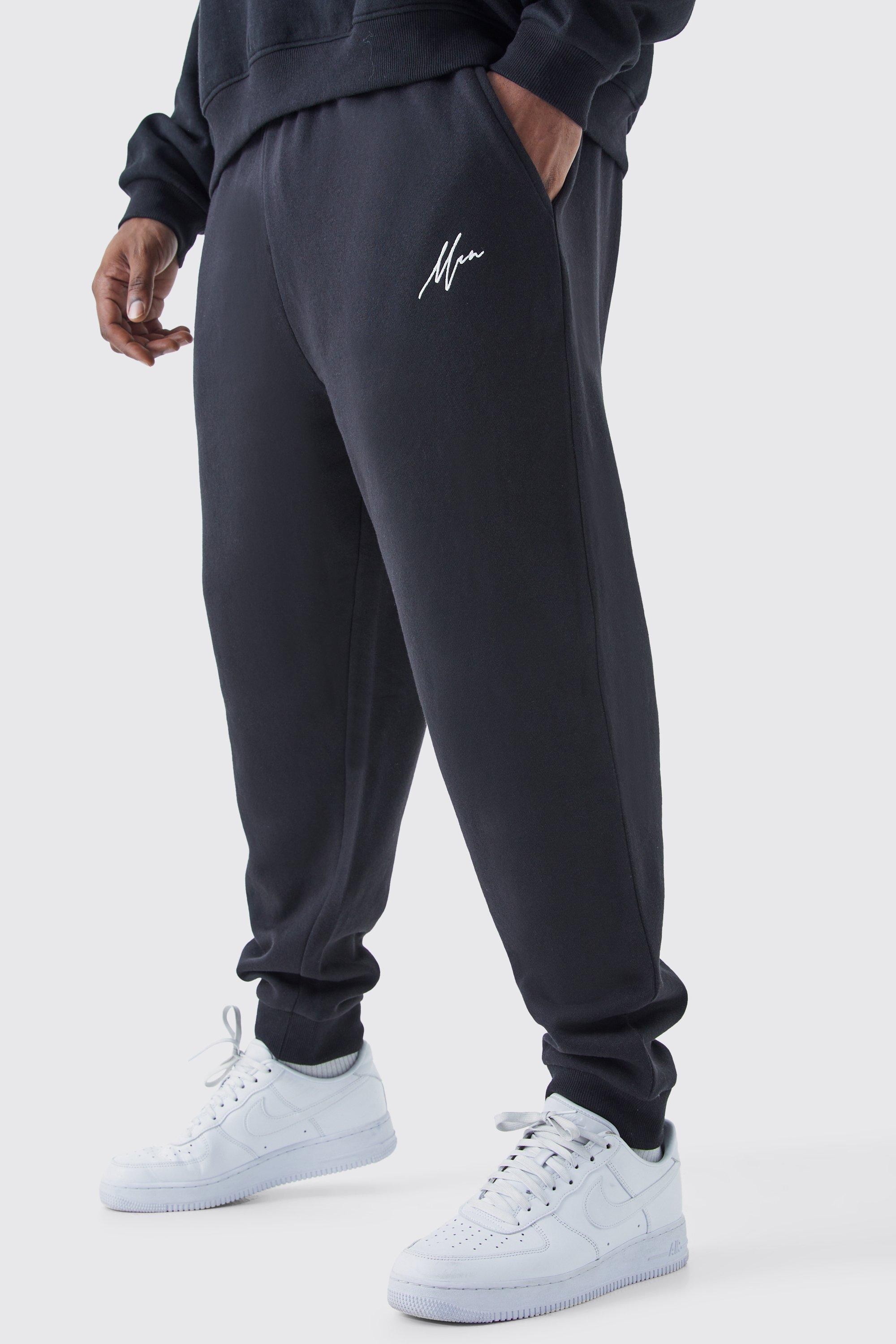 Image of Pantaloni tuta Plus Size Man Core Fit, Nero