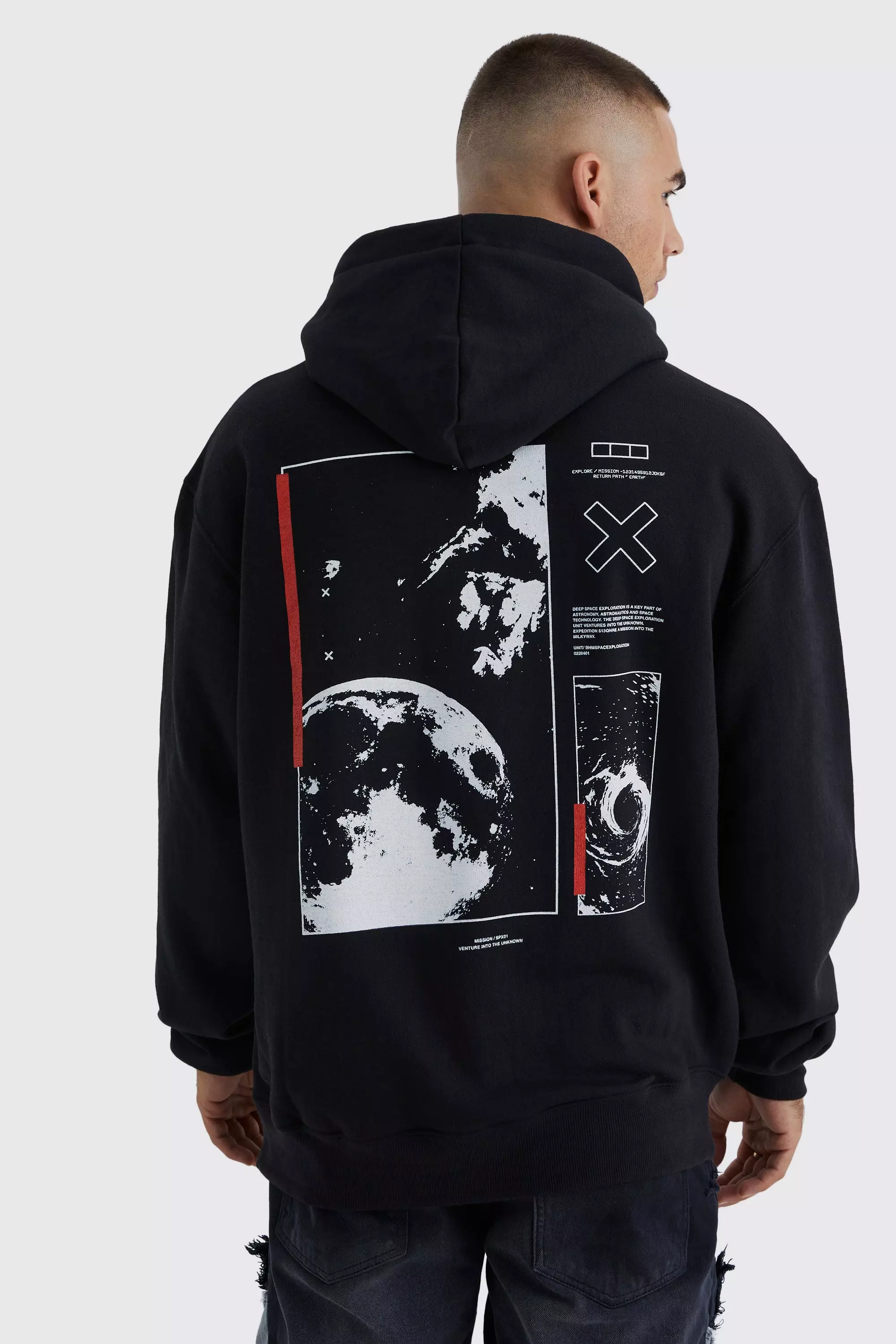 Oversized store printed hoodie