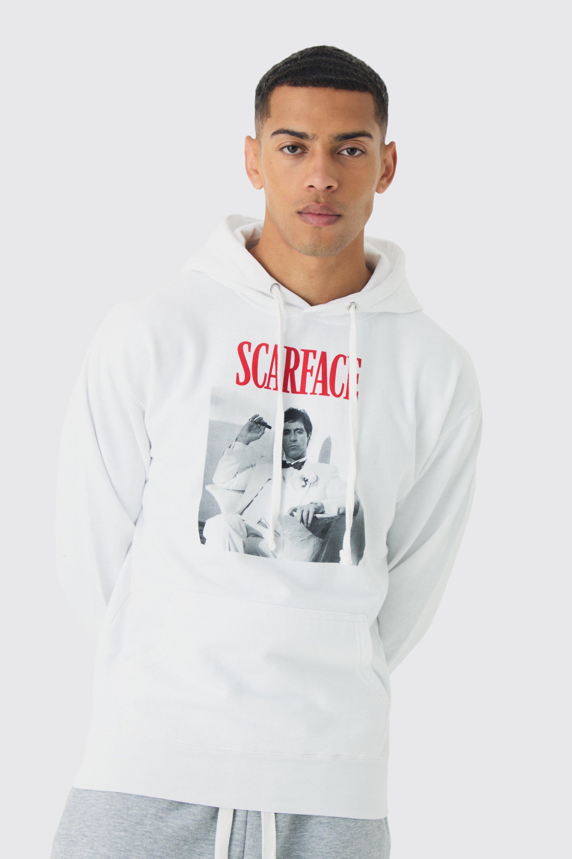 Womens Scarface License Hoodie - White - S, White