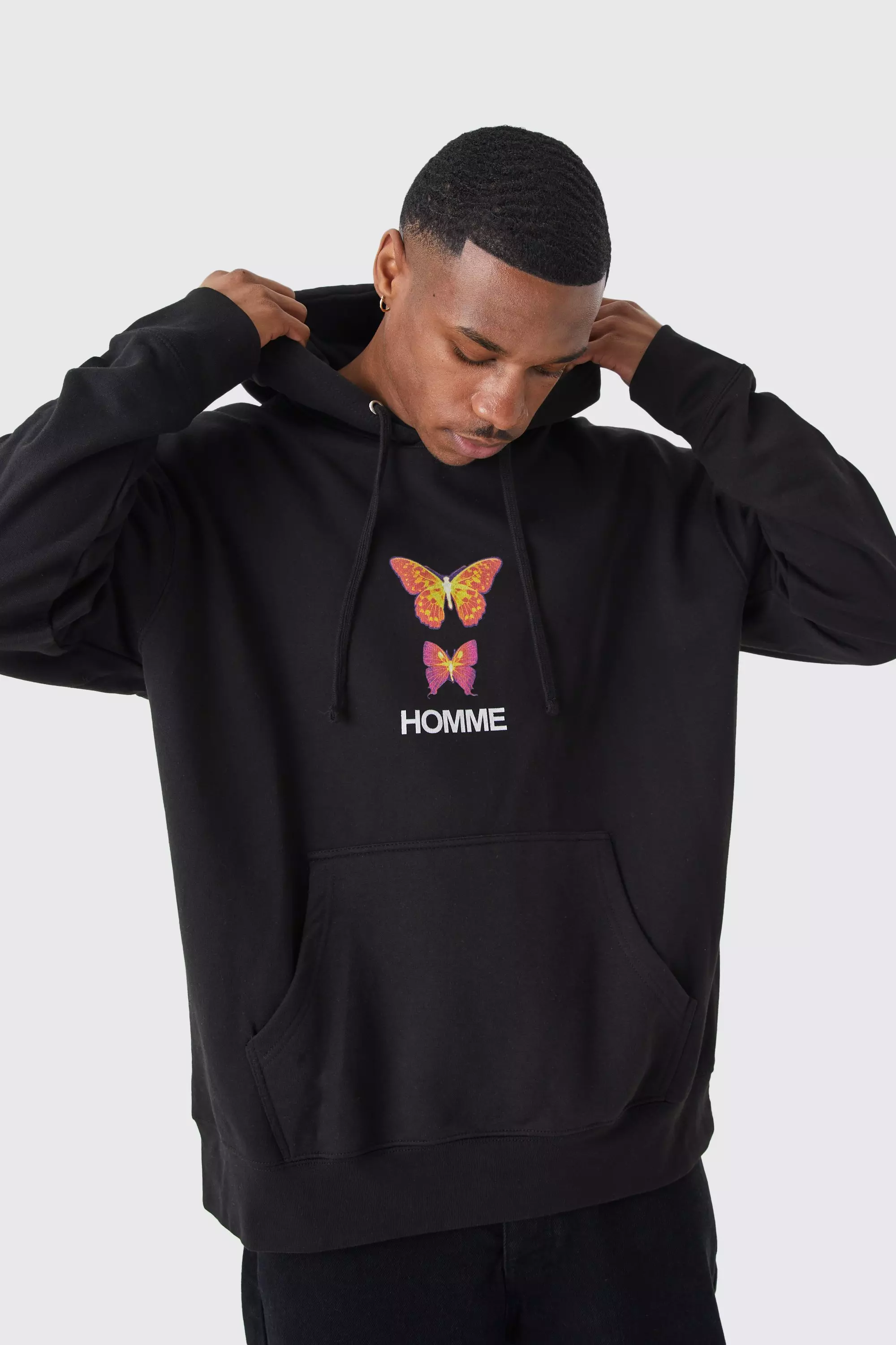 Louis Vuitton Graphic Hoodie Black