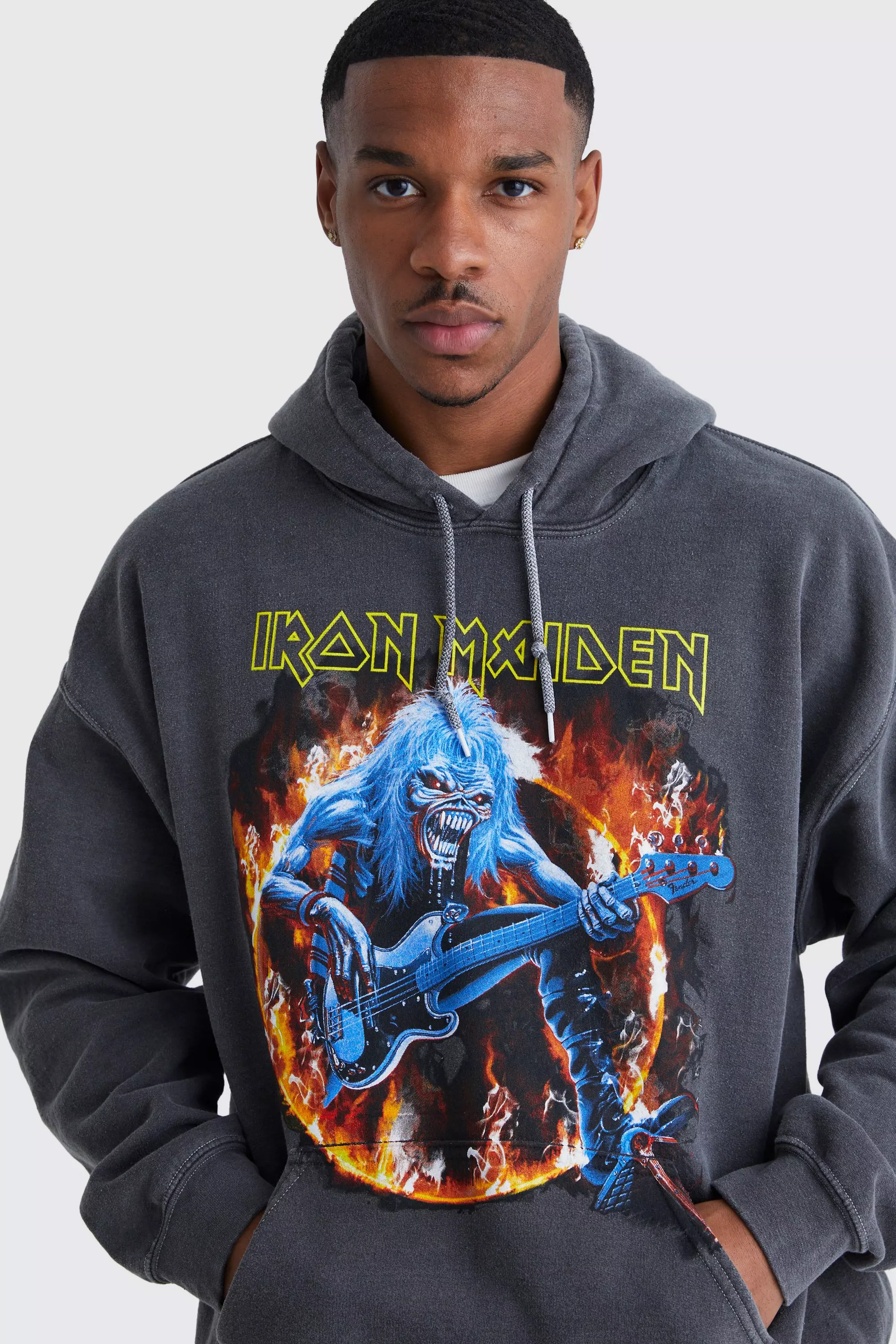 Iron maiden hot sale zipper hoodie