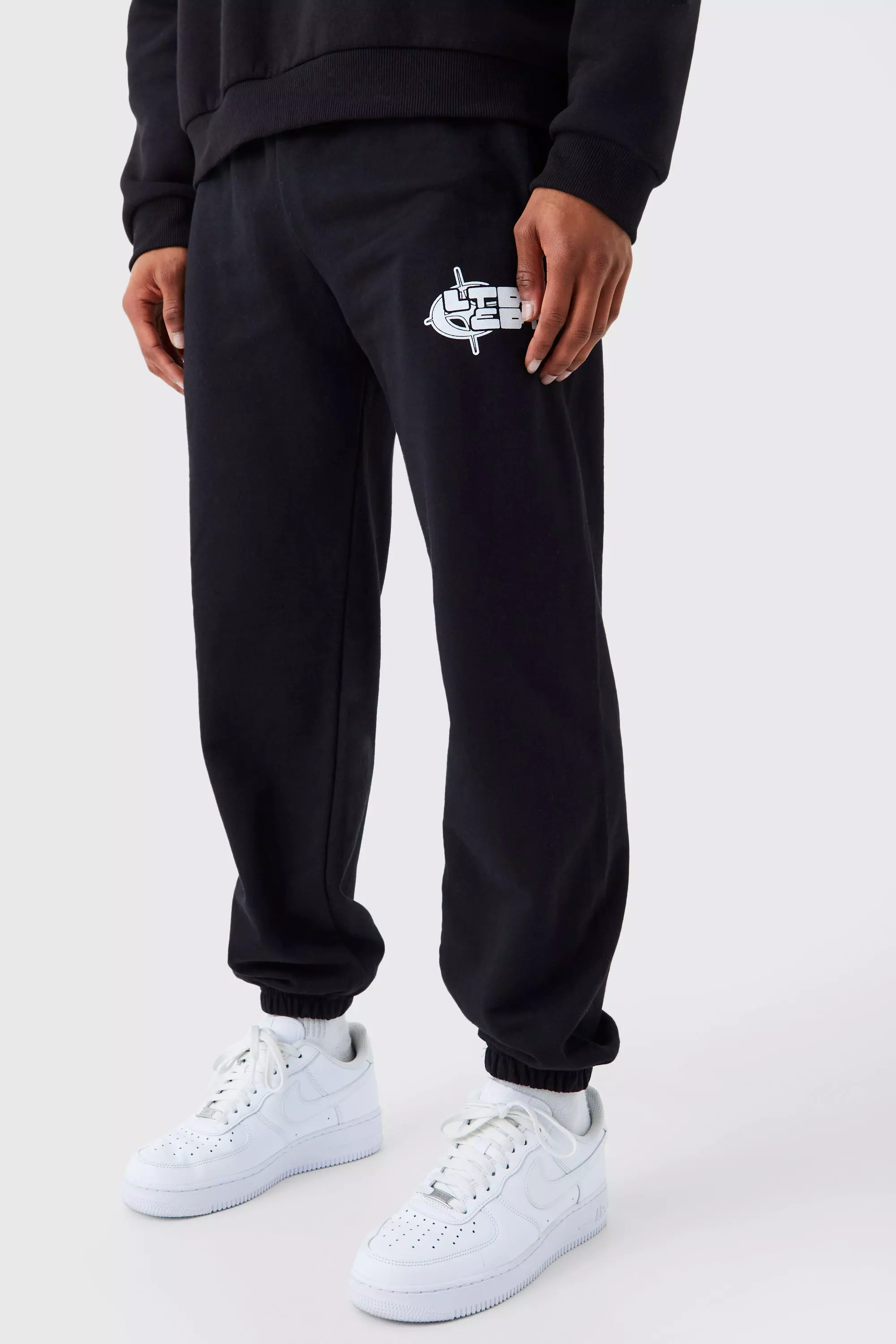 Mens best sale graphic joggers