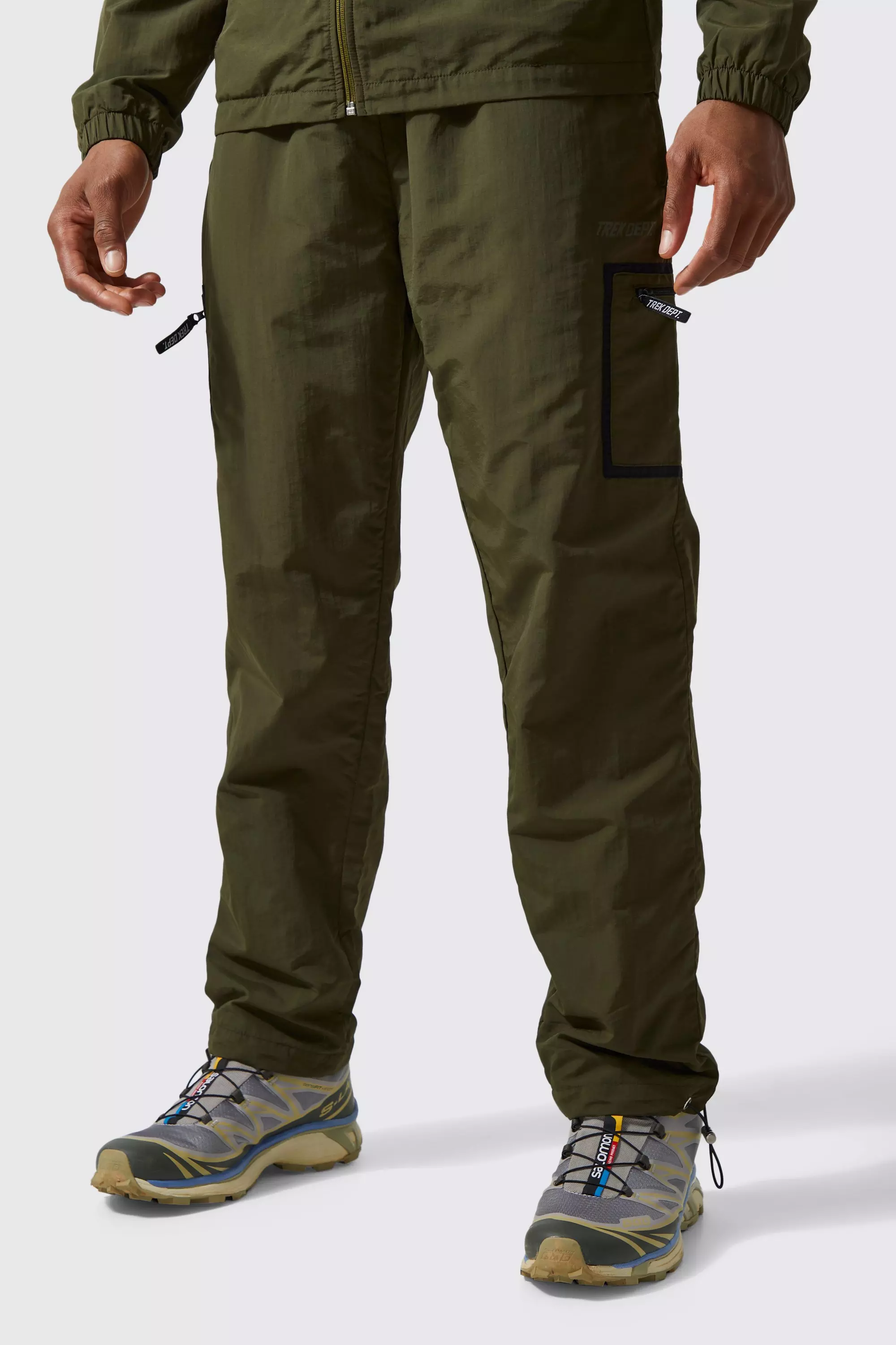 Nylon Cargo Joggers