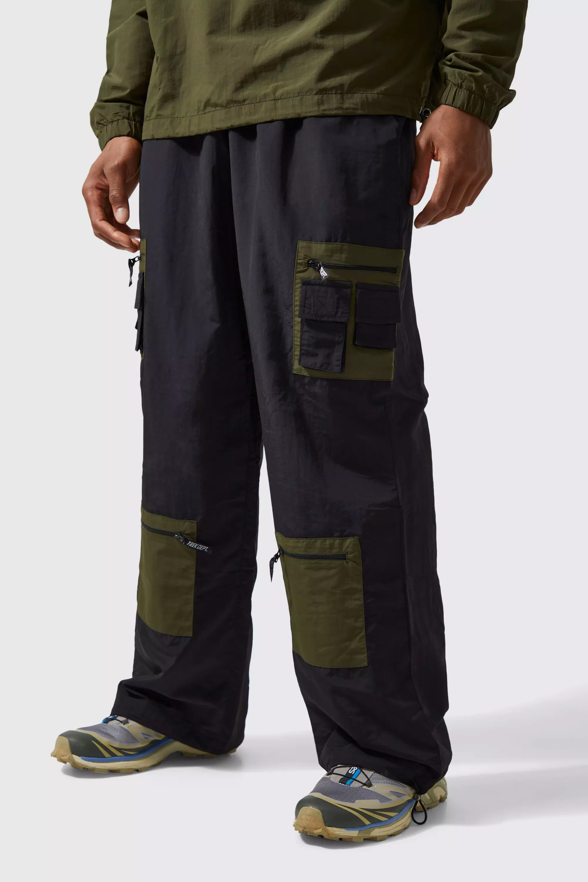 Nylon best sale cargo trousers